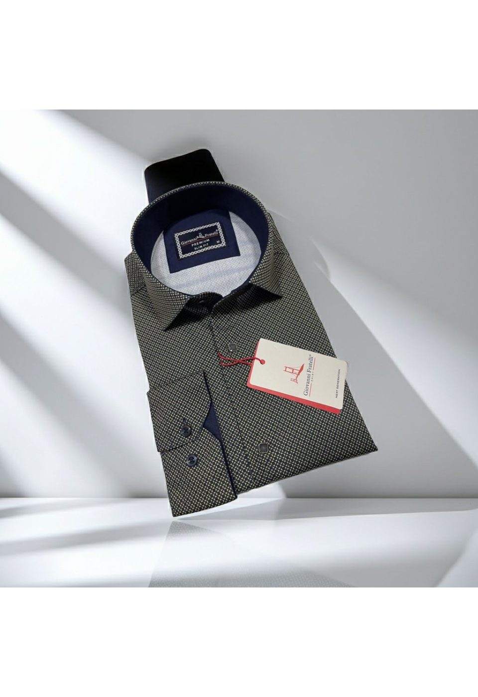 Slim Fit Uzun Kol Dijital Baskılı Desenli Erkek Gömlek 3GMK311643004 - Giovanni Fratelli