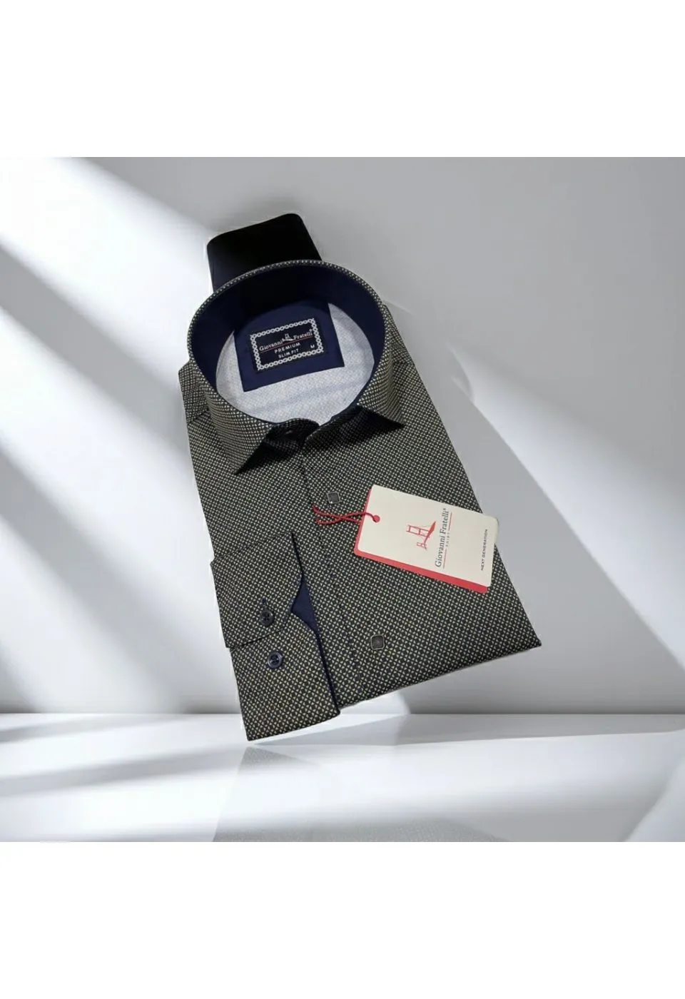 Slim Fit Uzun Kol Dijital Baskılı Desenli Erkek Gömlek 3GMK311643004 - Giovanni Fratelli