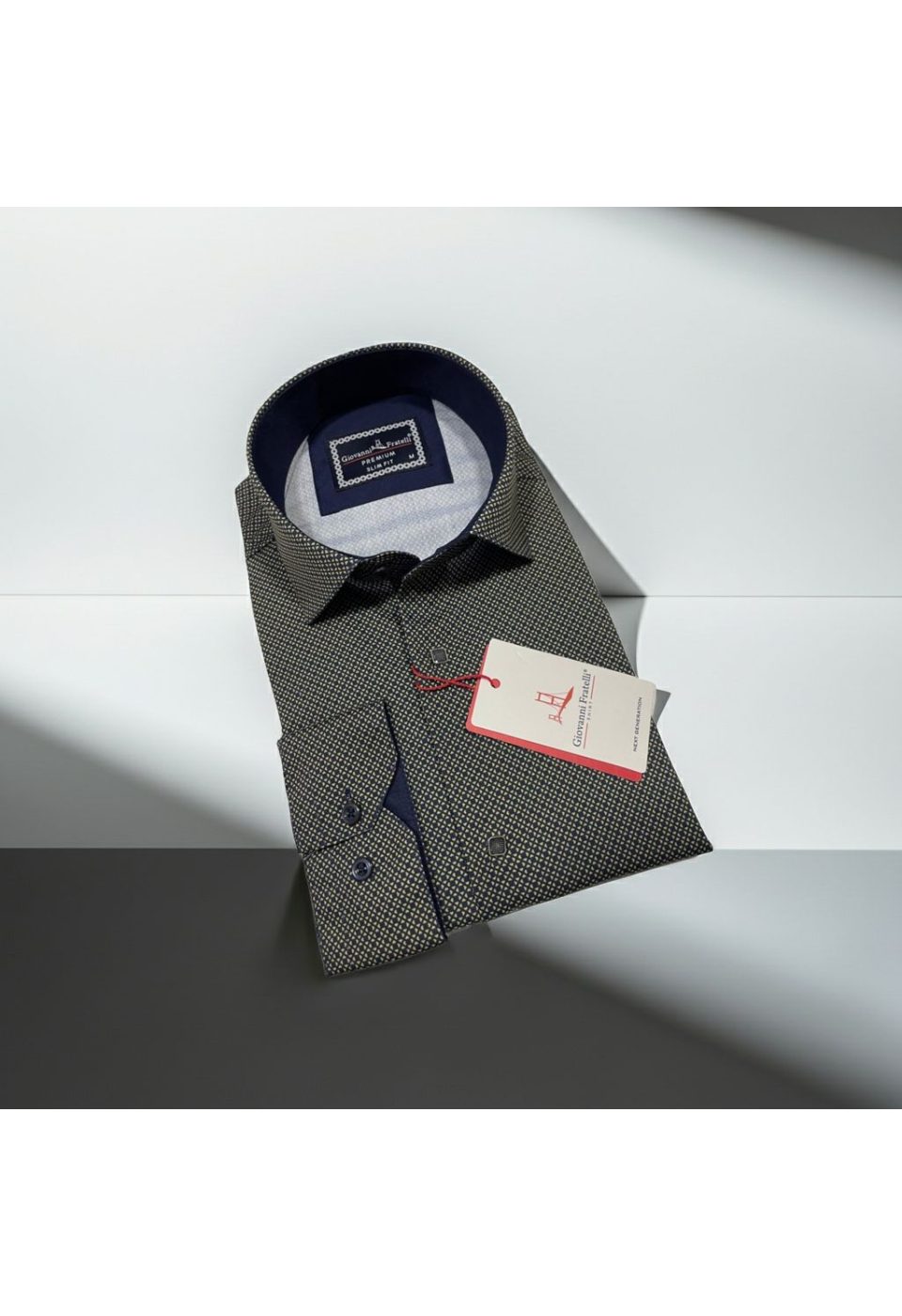 Slim Fit Uzun Kol Dijital Baskılı Desenli Erkek Gömlek 3GMK311643004 - Giovanni Fratelli