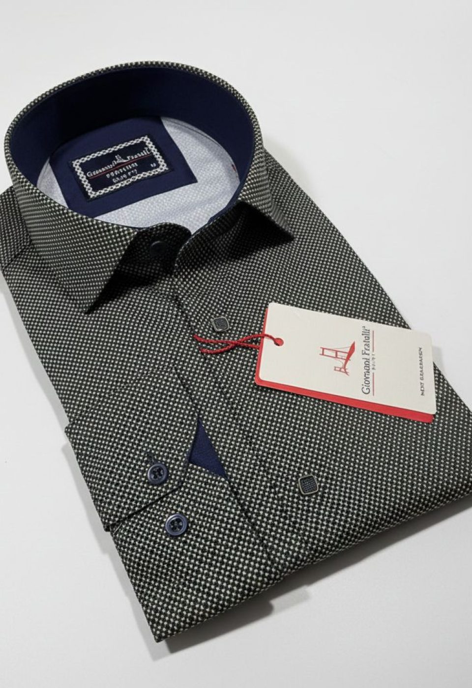 Slim Fit Uzun Kol Dijital Baskılı Desenli Erkek Gömlek 3GMK311643004 - Giovanni Fratelli