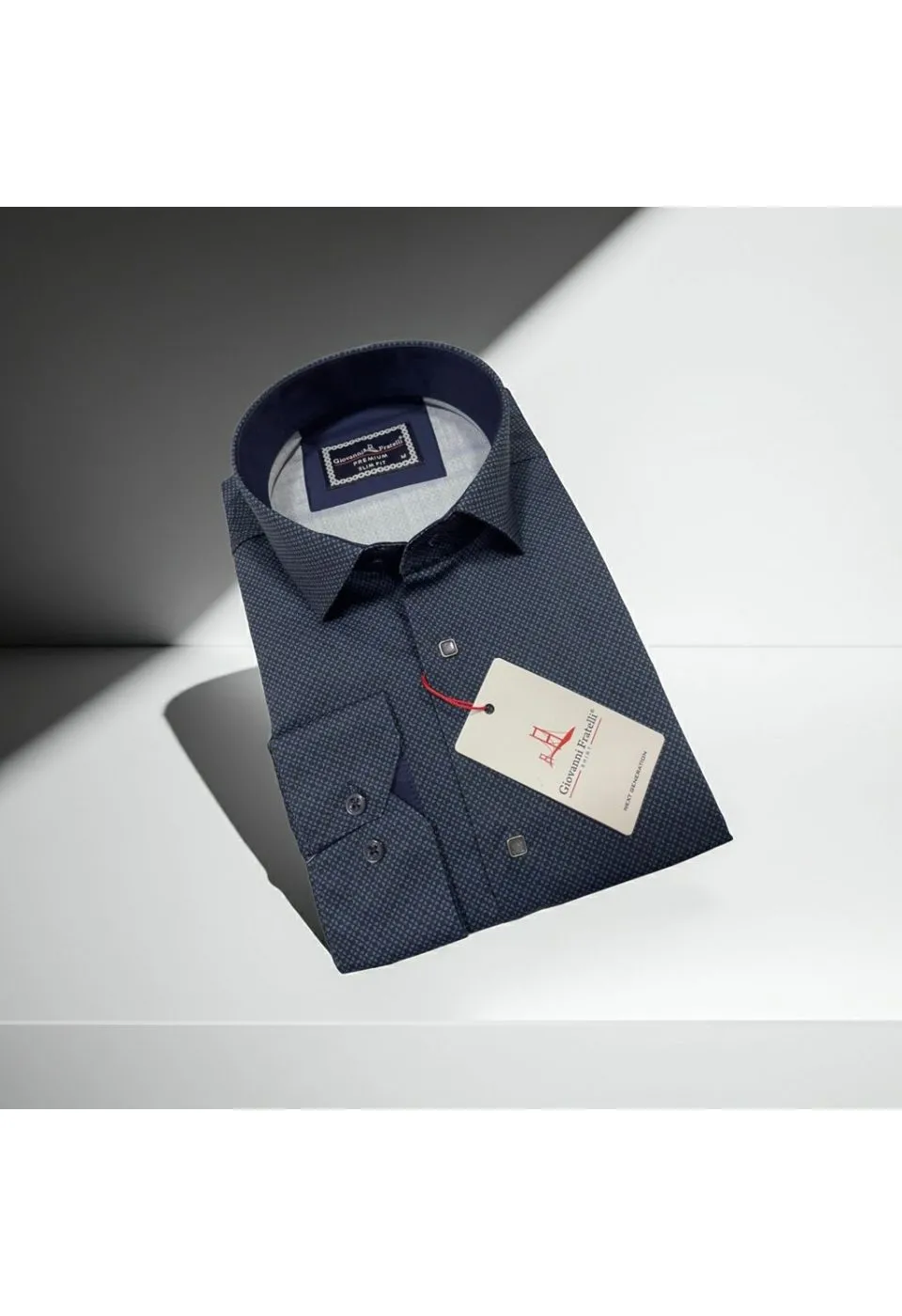 Slim Fit Uzun Kol Dijital Baskılı Desenli Erkek Gömlek 3GMK311643007 - Giovanni Fratelli