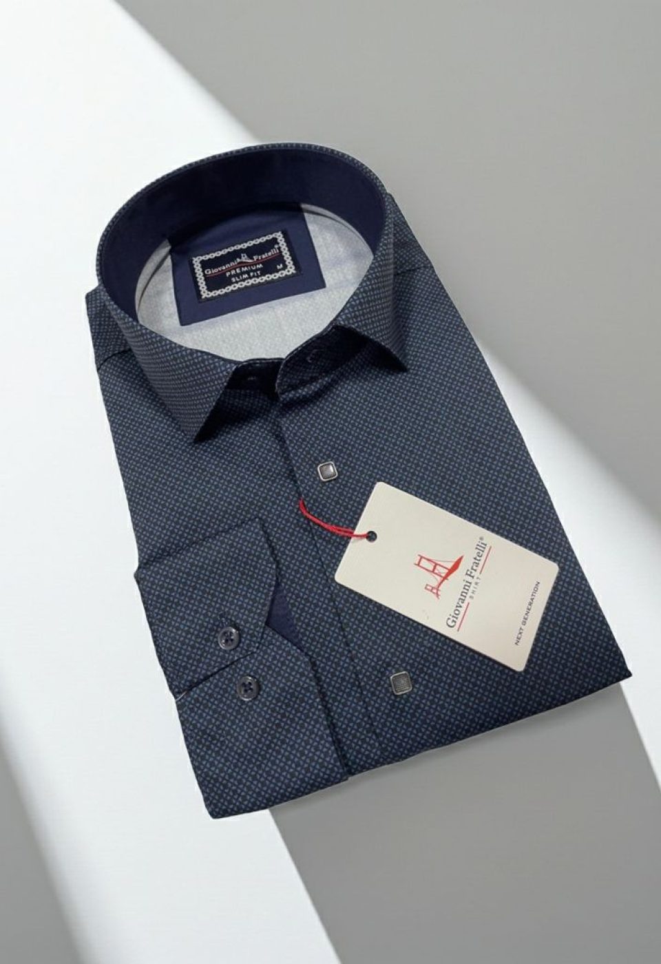 Slim Fit Uzun Kol Dijital Baskılı Desenli Erkek Gömlek 3GMK311643007