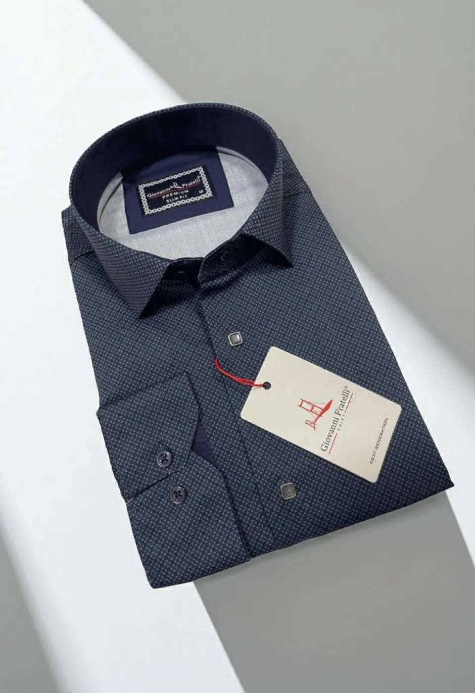 Slim Fit Uzun Kol Dijital Baskılı Desenli Erkek Gömlek 3GMK311643007