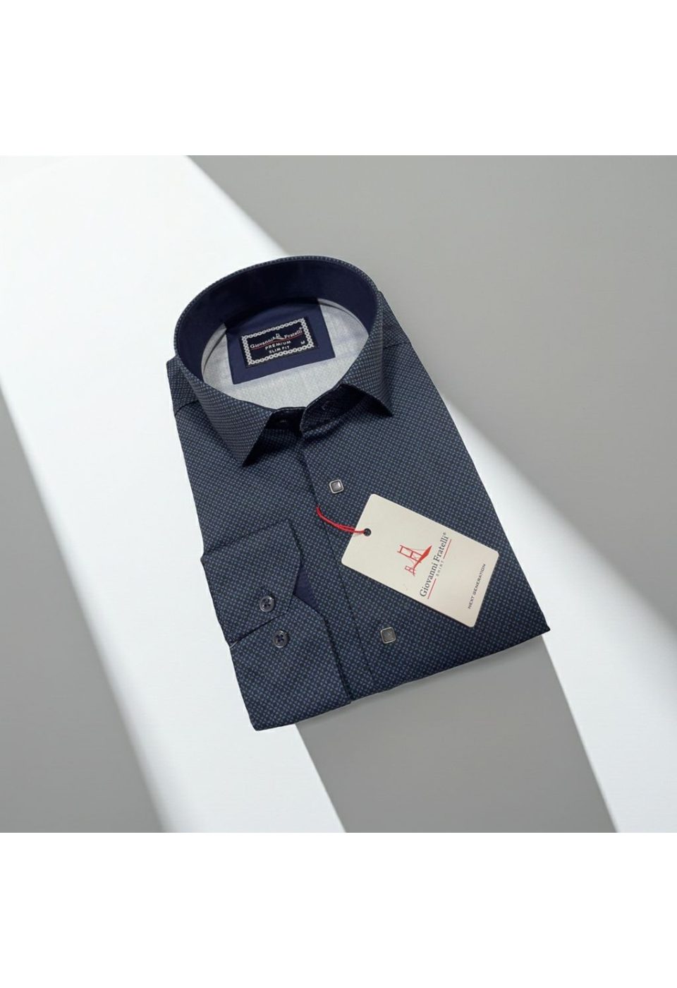 1643 CR DIGITAL 007 Slim Fit Uzun Kol Dijital Baskılı Desenli Erkek Gömlek 3GMK311643007 - Giovanni Fratelli
