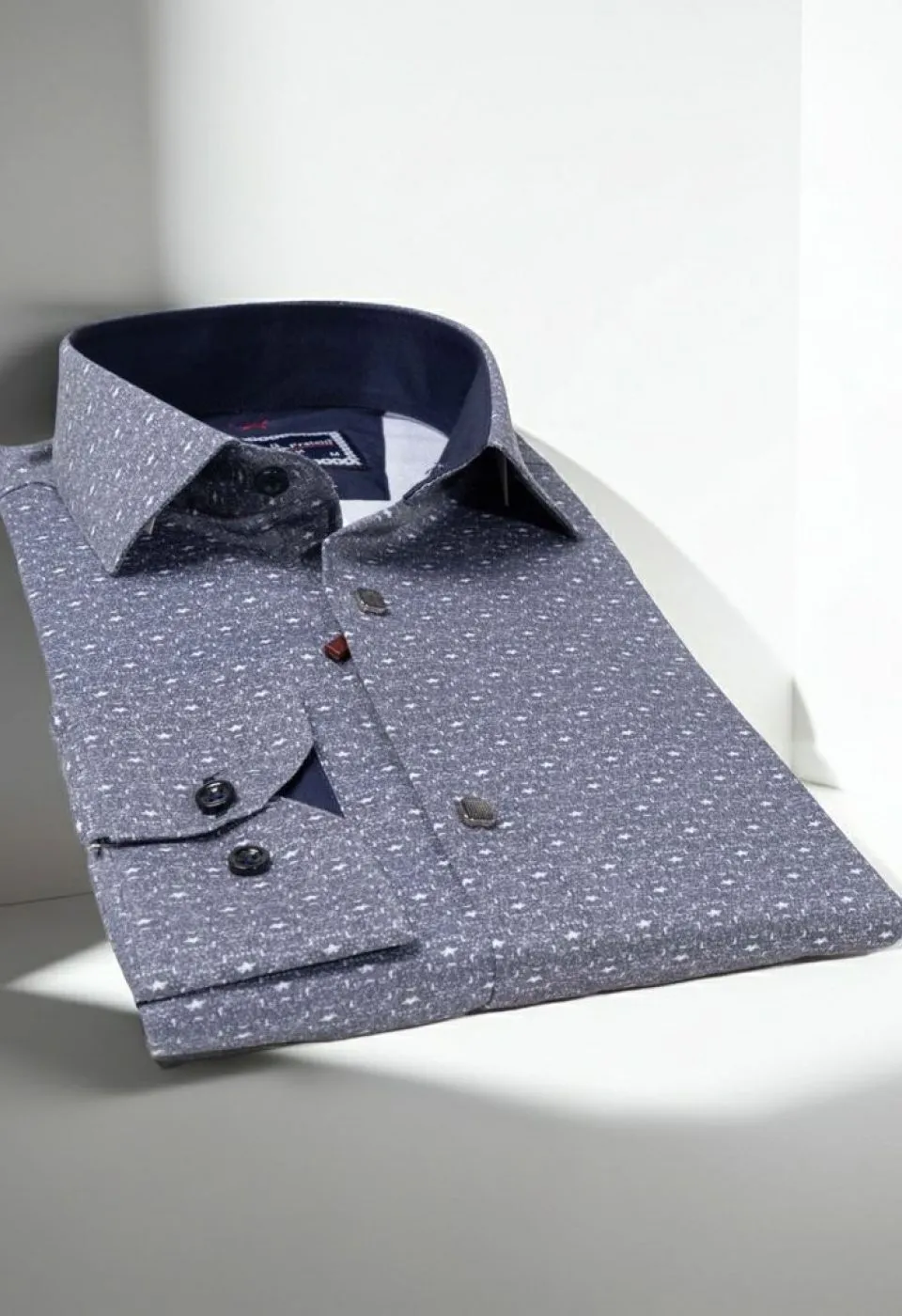 Slim Fit Uzun Kol Desenli Erkek Gömlek 3GMK311678007 - Giovanni Fratelli
