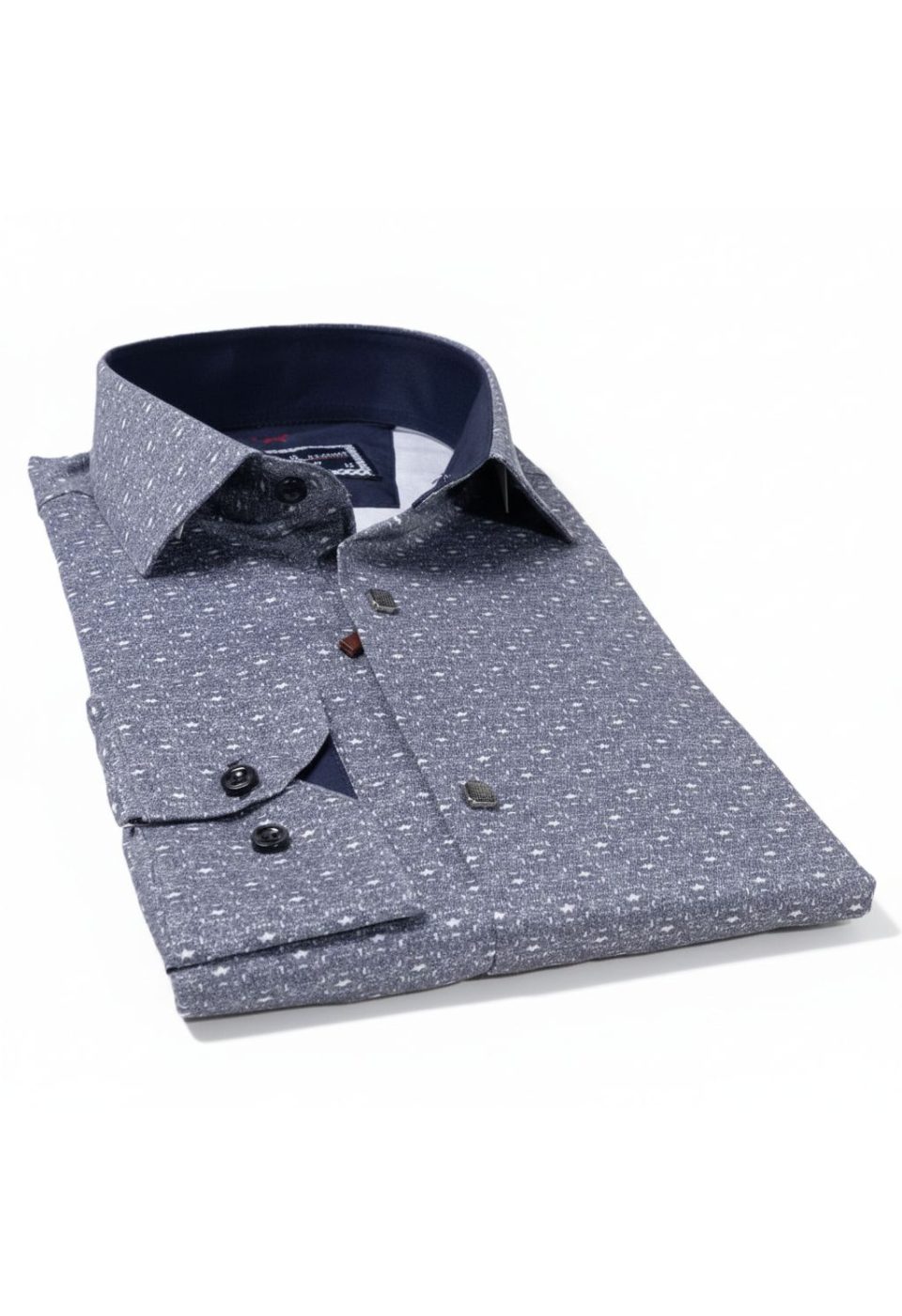 Slim Fit Uzun Kol Desenli Erkek Gömlek 3GMK311678007 - Giovanni Fratelli