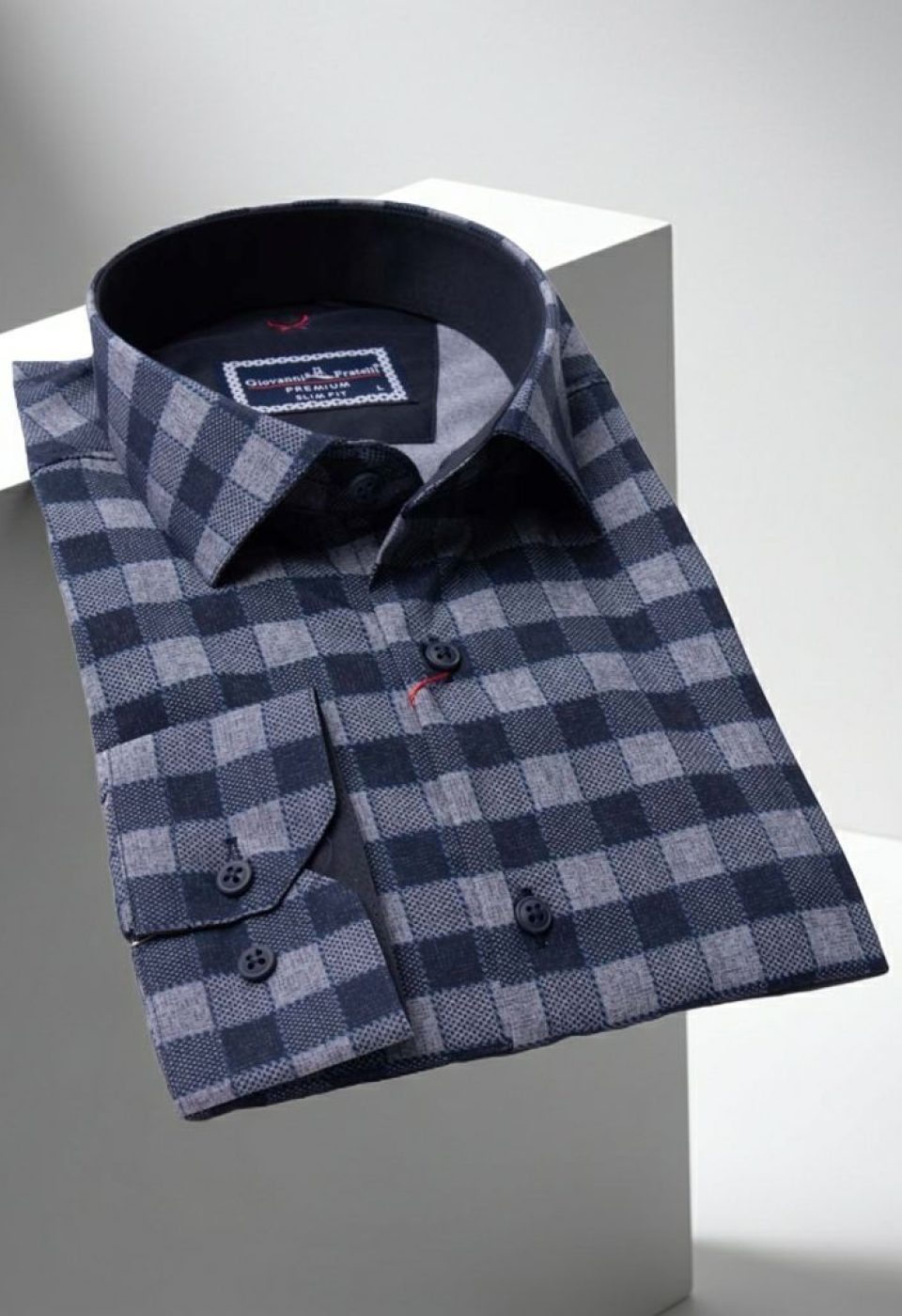 1679 CR KOT 004 Slim Fit Uzun Kol Desenli Erkek Gömlek 3GMK311679004 - Giovanni Fratelli