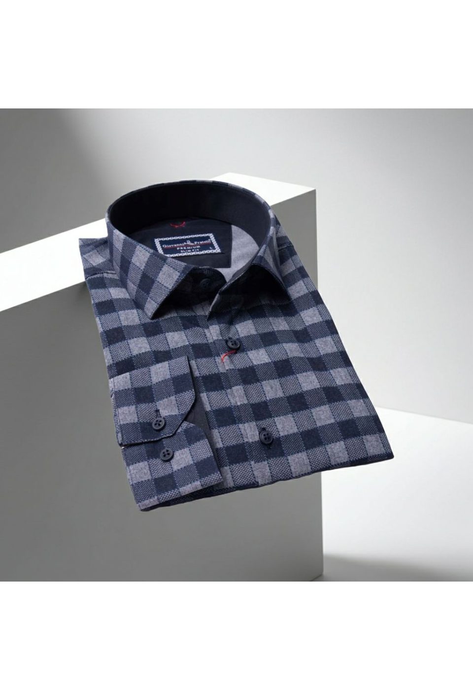 1679 CR KOT 004 Slim Fit Uzun Kol Desenli Erkek Gömlek 3GMK311679004 - Giovanni Fratelli