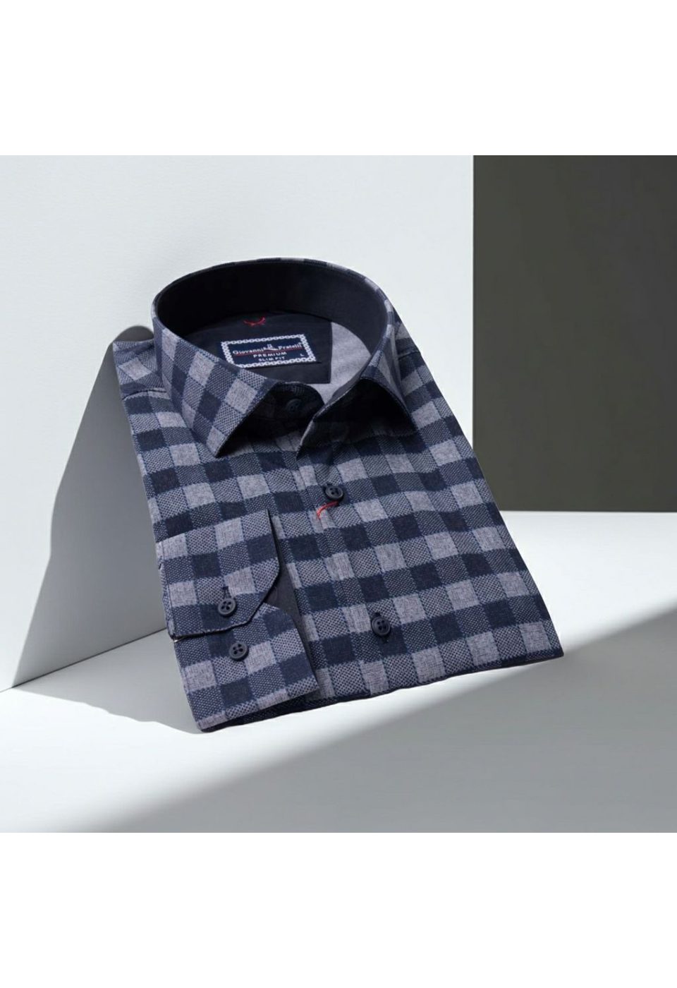 1679 CR KOT 004 Slim Fit Uzun Kol Desenli Erkek Gömlek 3GMK311679004 - Giovanni Fratelli