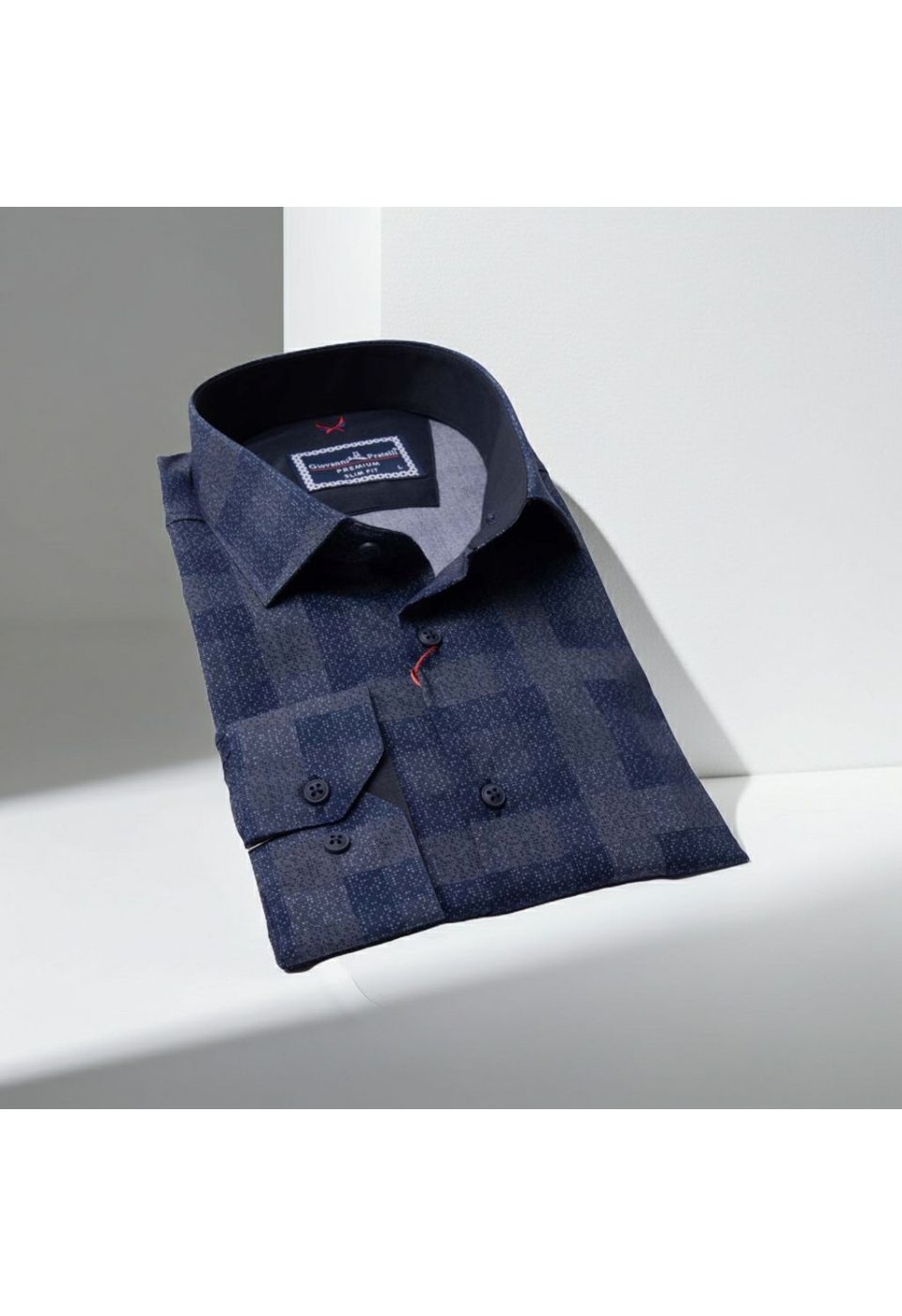 1679 CR KOT 008 Slim Fit Uzun Kol Desenli Erkek Gömlek 3GMK311679008 - Giovanni Fratelli