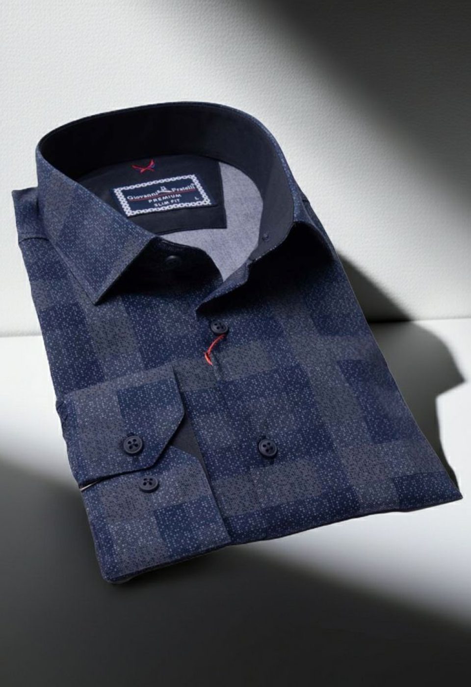 1679 CR KOT 008 Slim Fit Uzun Kol Desenli Erkek Gömlek 3GMK311679008 - Giovanni Fratelli