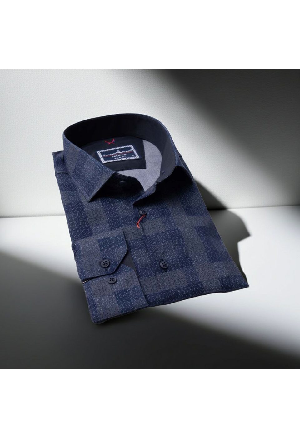 1679 CR KOT 008 Slim Fit Uzun Kol Desenli Erkek Gömlek 3GMK311679008 - Giovanni Fratelli