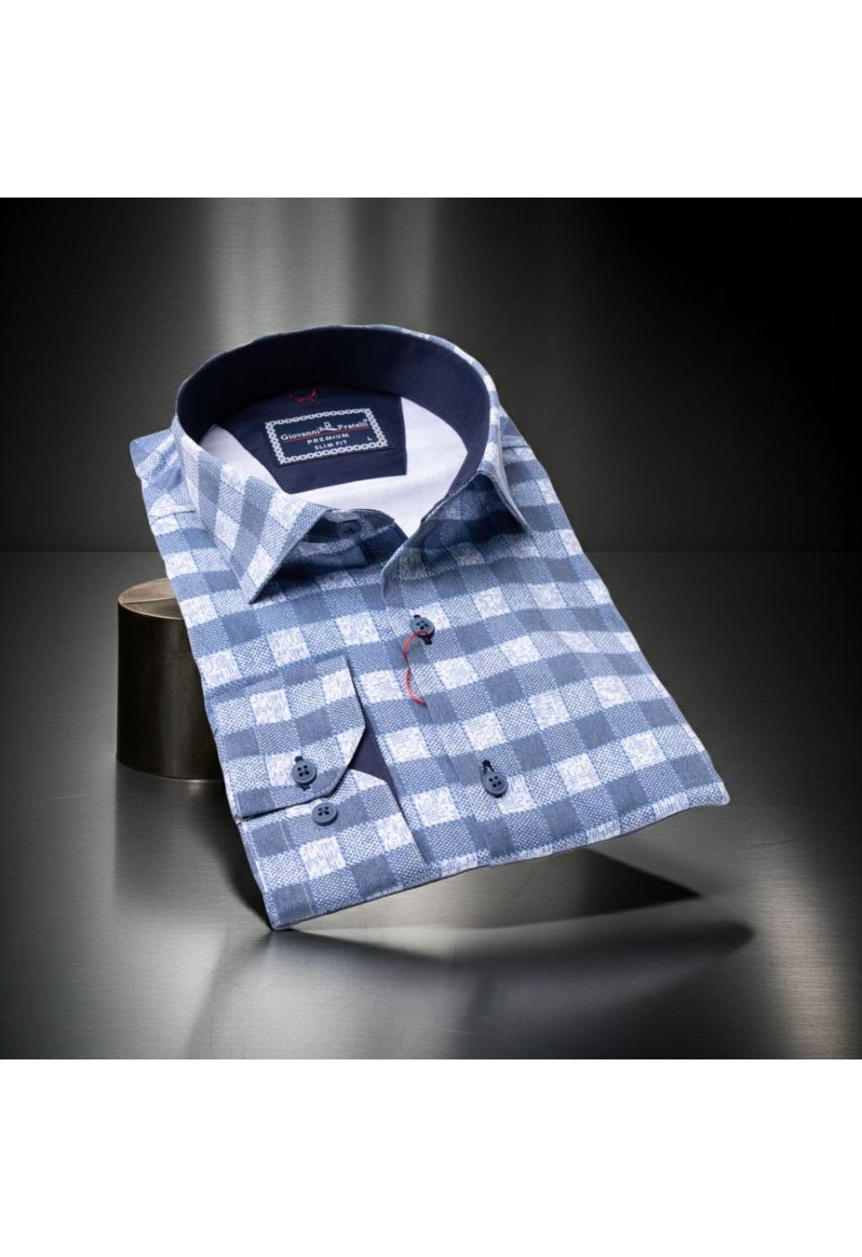 Slim Fit Uzun Kol Desenli Erkek Gömlek 3GMK311679010 - Giovanni Fratelli