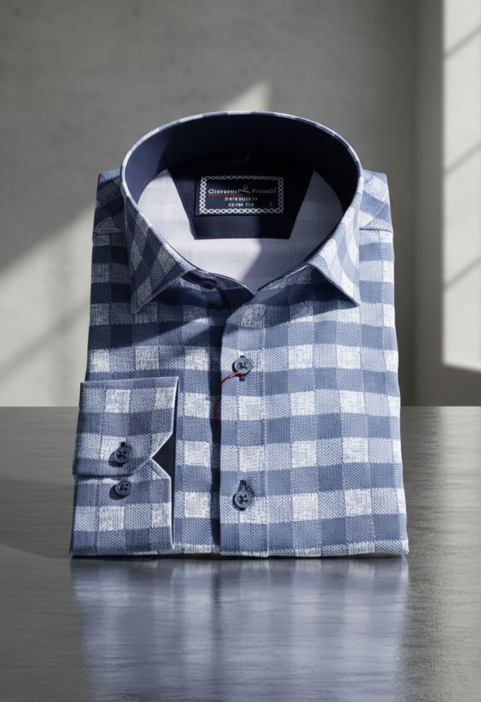 Slim Fit Uzun Kol Desenli Erkek Gömlek 3GMK311679010 Slim Fit Uzun Kol Desenli Erkek Gömlek 3GMK311679010