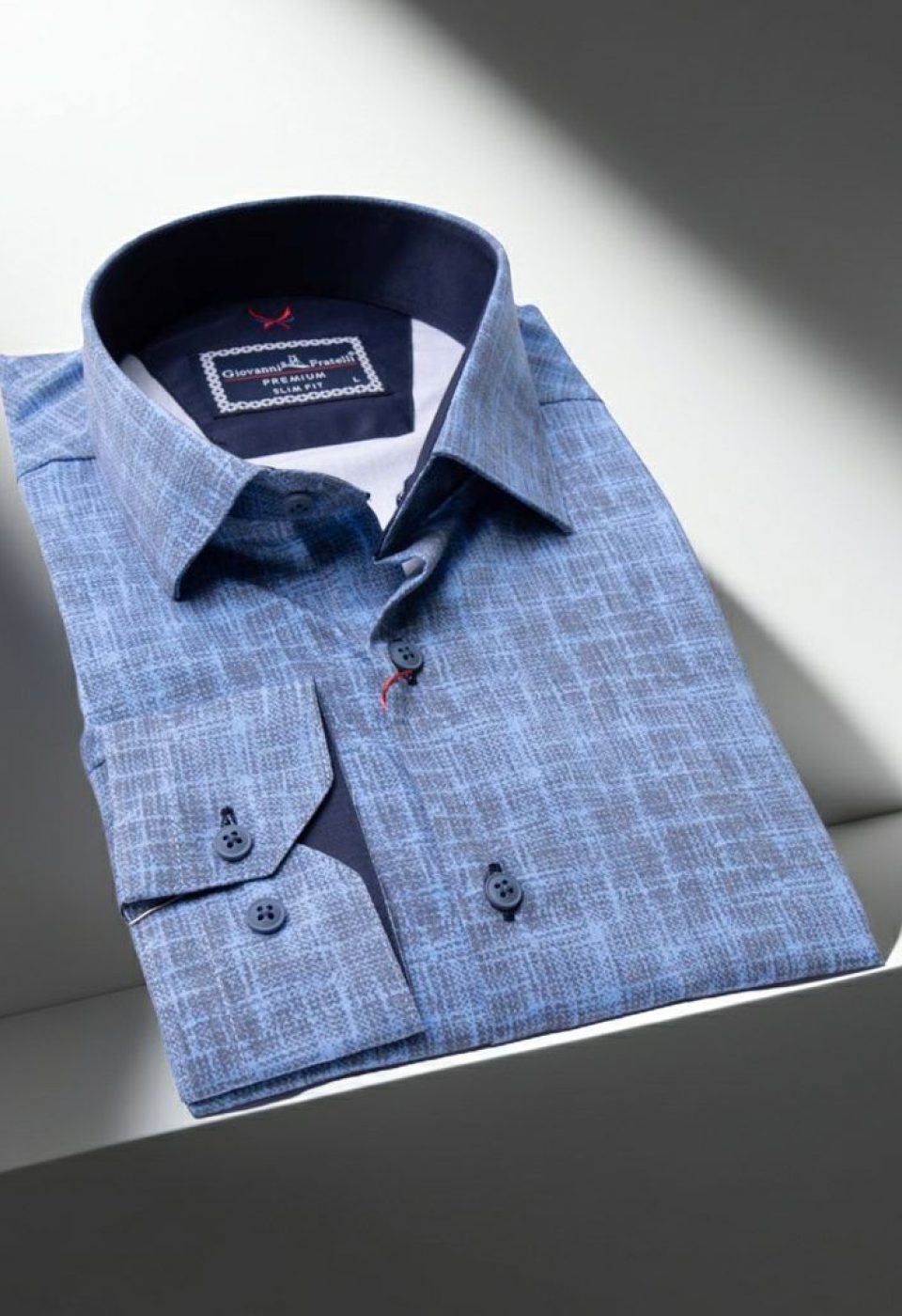 Slim Fit Uzun Kol Desenli Erkek Gömlek 3GMK311679011 Slim Fit Uzun Kol Desenli Erkek Gömlek 3GMK311679011