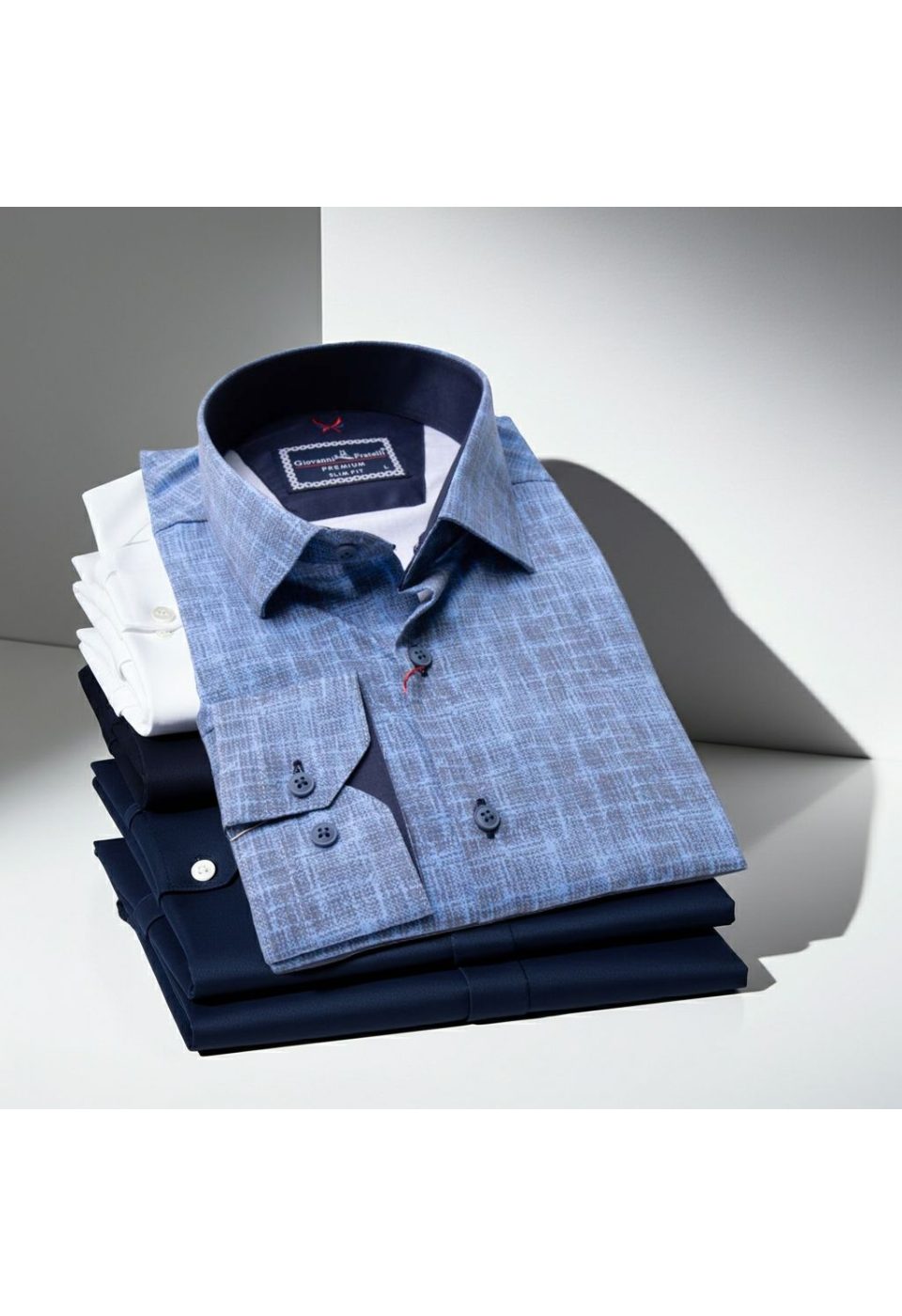 Slim Fit Uzun Kol Desenli Erkek Gömlek 3GMK311679011 - Giovanni Fratelli