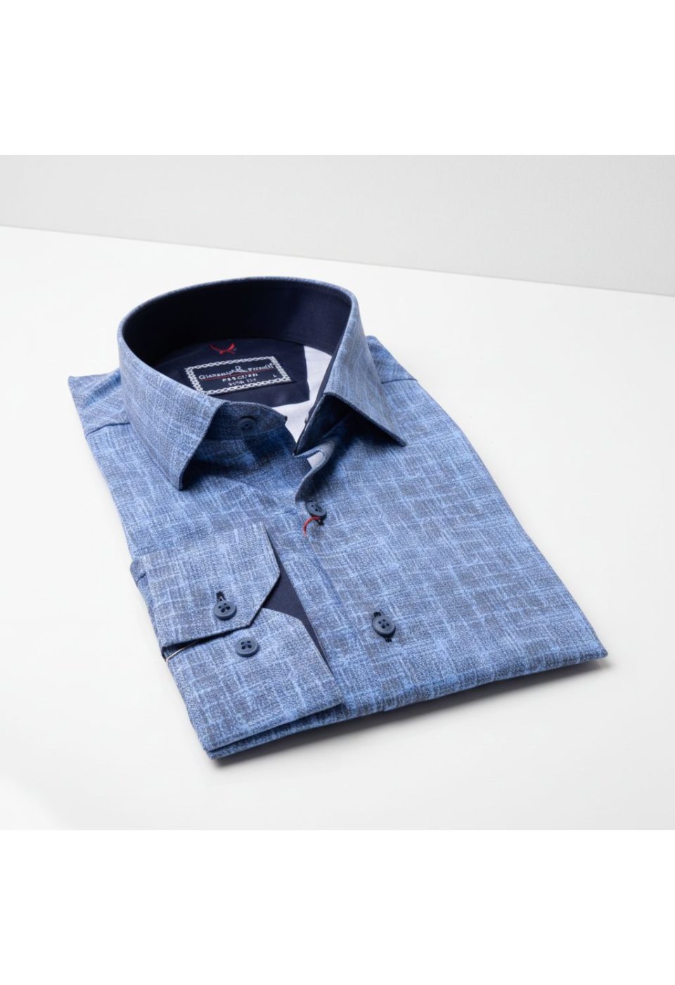 Slim Fit Uzun Kol Desenli Erkek Gömlek 3GMK311679011 - Giovanni Fratelli