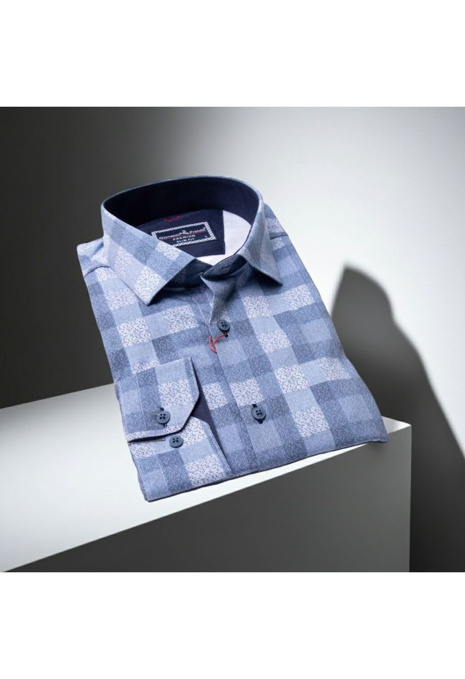 Slim Fit Uzun Kol Desenli Erkek Gömlek 3GMK311679013 - Giovanni Fratelli