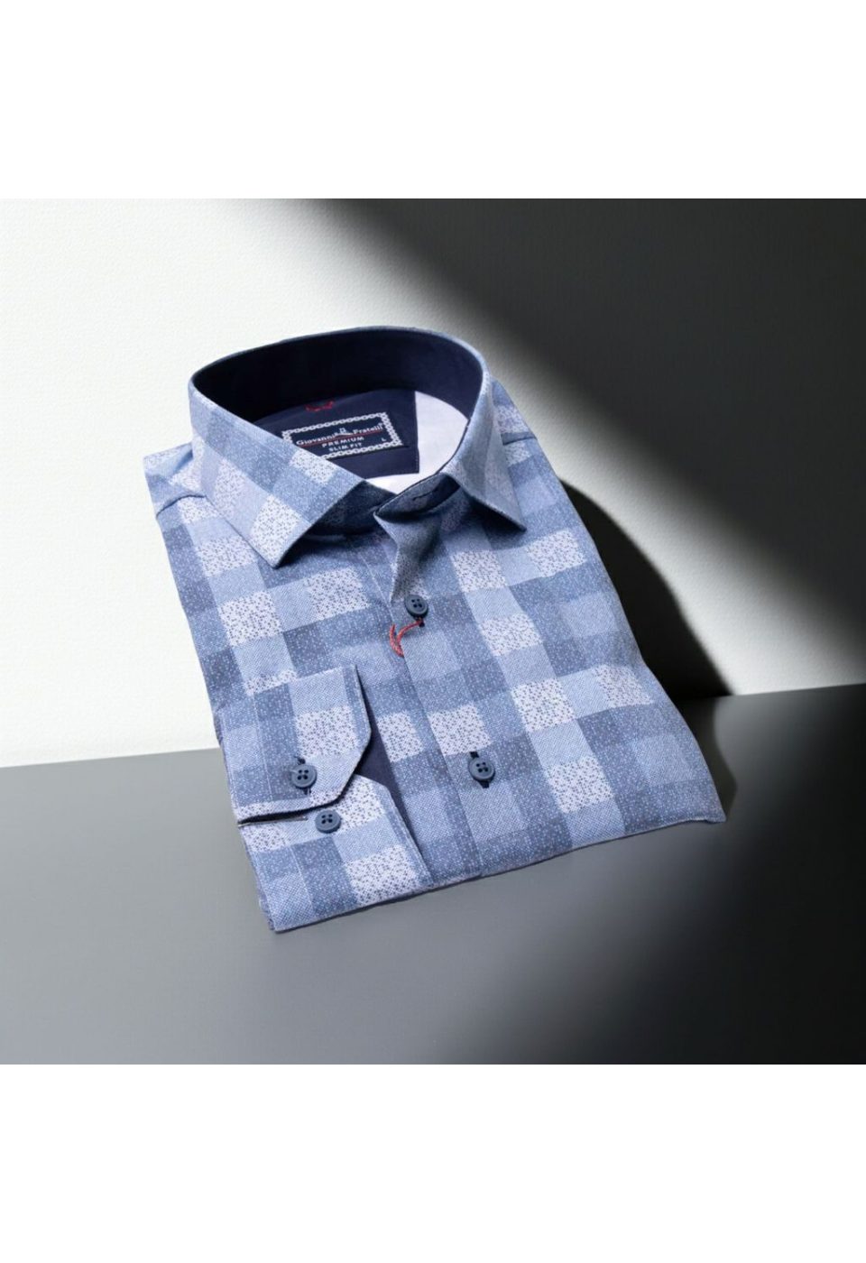 Slim Fit Uzun Kol Desenli Erkek Gömlek 3GMK311679013 - Giovanni Fratelli