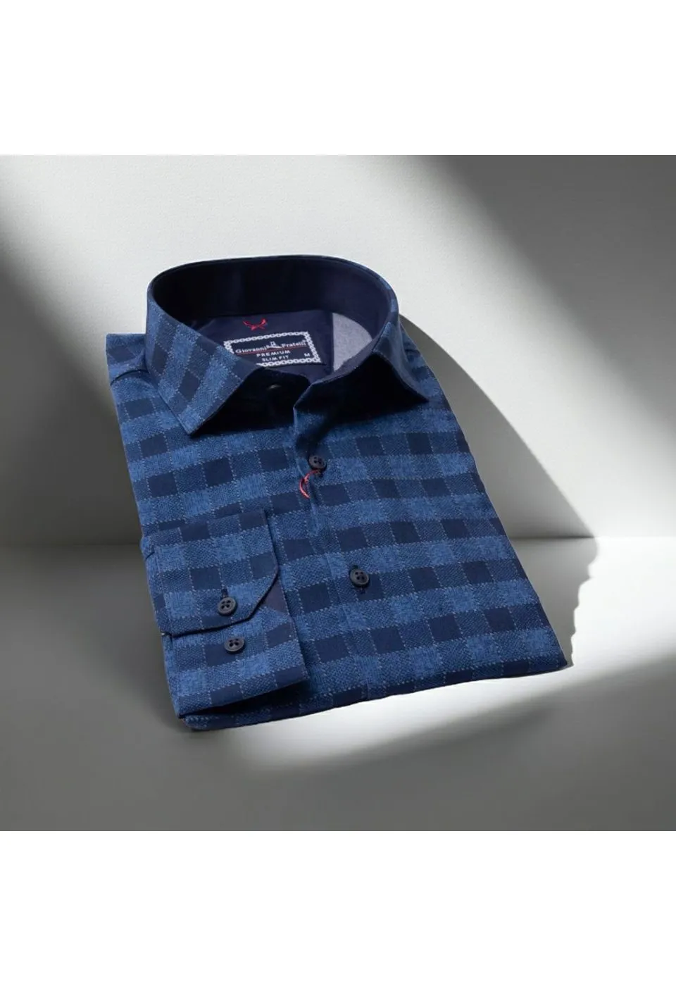 Slim Fit Uzun Kol Desenli Erkek Gömlek 3GMK311679016 - Giovanni Fratelli