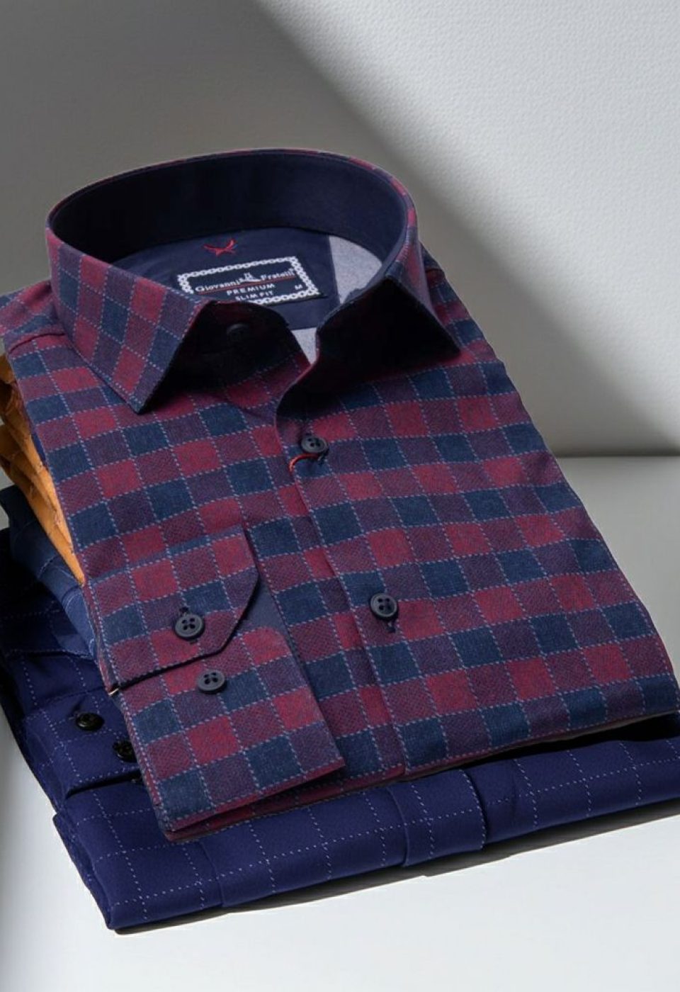 Slim Fit Uzun Kol Desenli Erkek Gömlek 3GMK311679017 - Giovanni Fratelli