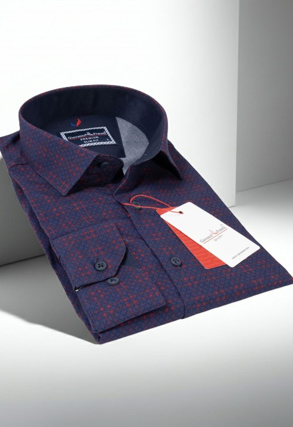 Slim Fit Uzun Kol Desenli Erkek Gömlek 3GMK311681001 Slim Fit Uzun Kol Desenli Erkek Gömlek 3GMK311681001