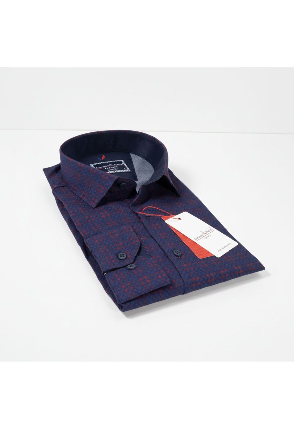 1681 CR KOT 001 Slim Fit Uzun Kol Desenli Erkek Gömlek 3GMK311681001 - Giovanni Fratelli