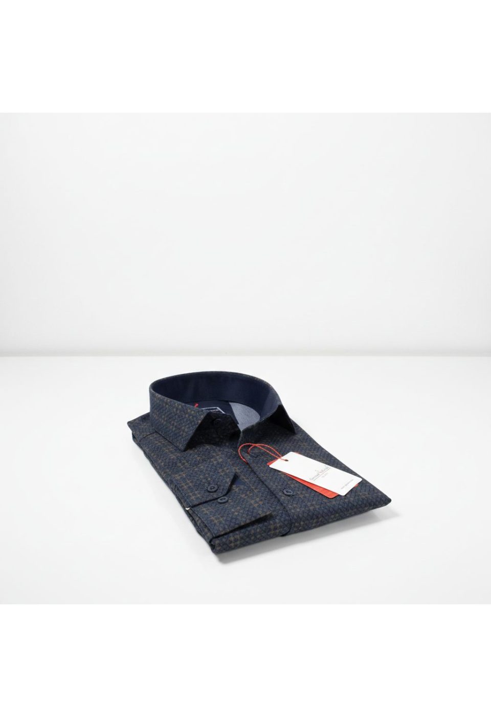 Slim Fit Uzun Kol Desenli Erkek Gömlek 3GMK311681002 - Giovanni Fratelli