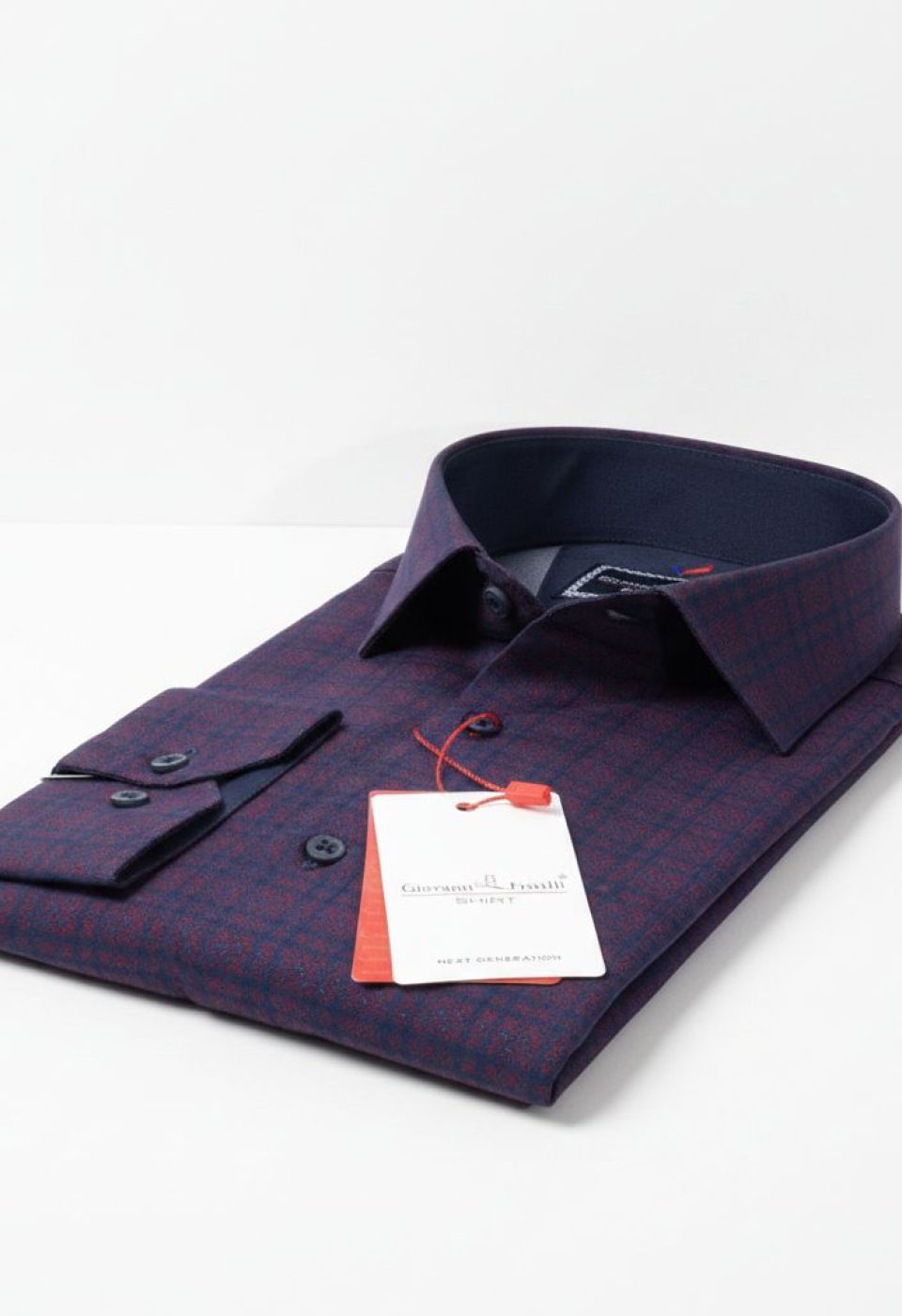 Slim Fit Uzun Kol Desenli Erkek Gömlek 3GMK311681005