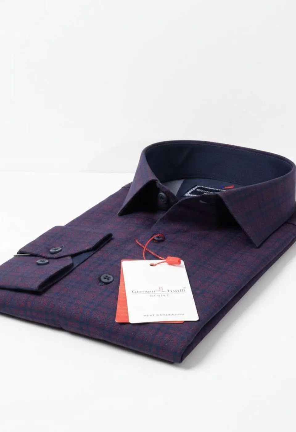 Slim Fit Uzun Kol Desenli Erkek Gömlek 3GMK311681005