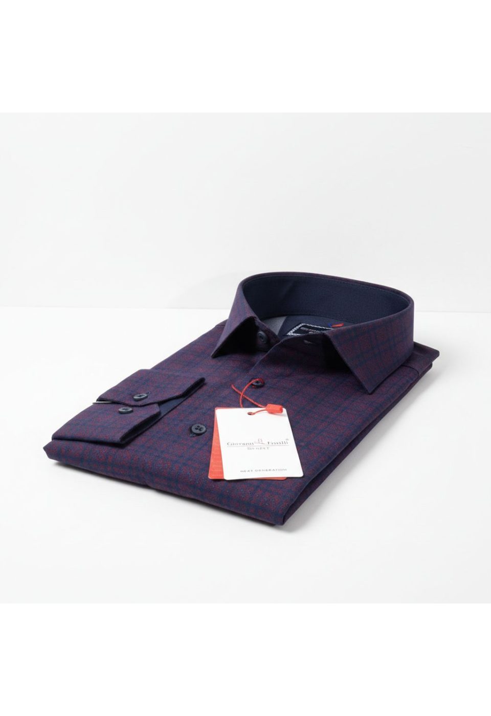 1681 CR KOT 005 Slim Fit Uzun Kol Desenli Erkek Gömlek 3GMK311681005 - Giovanni Fratelli