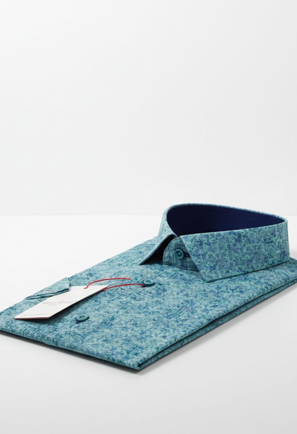 Slim Fit Kısa Kol Desenli Sıcak Baskı Erkek Gömlek 3GMK311716001 - Giovanni Fratelli