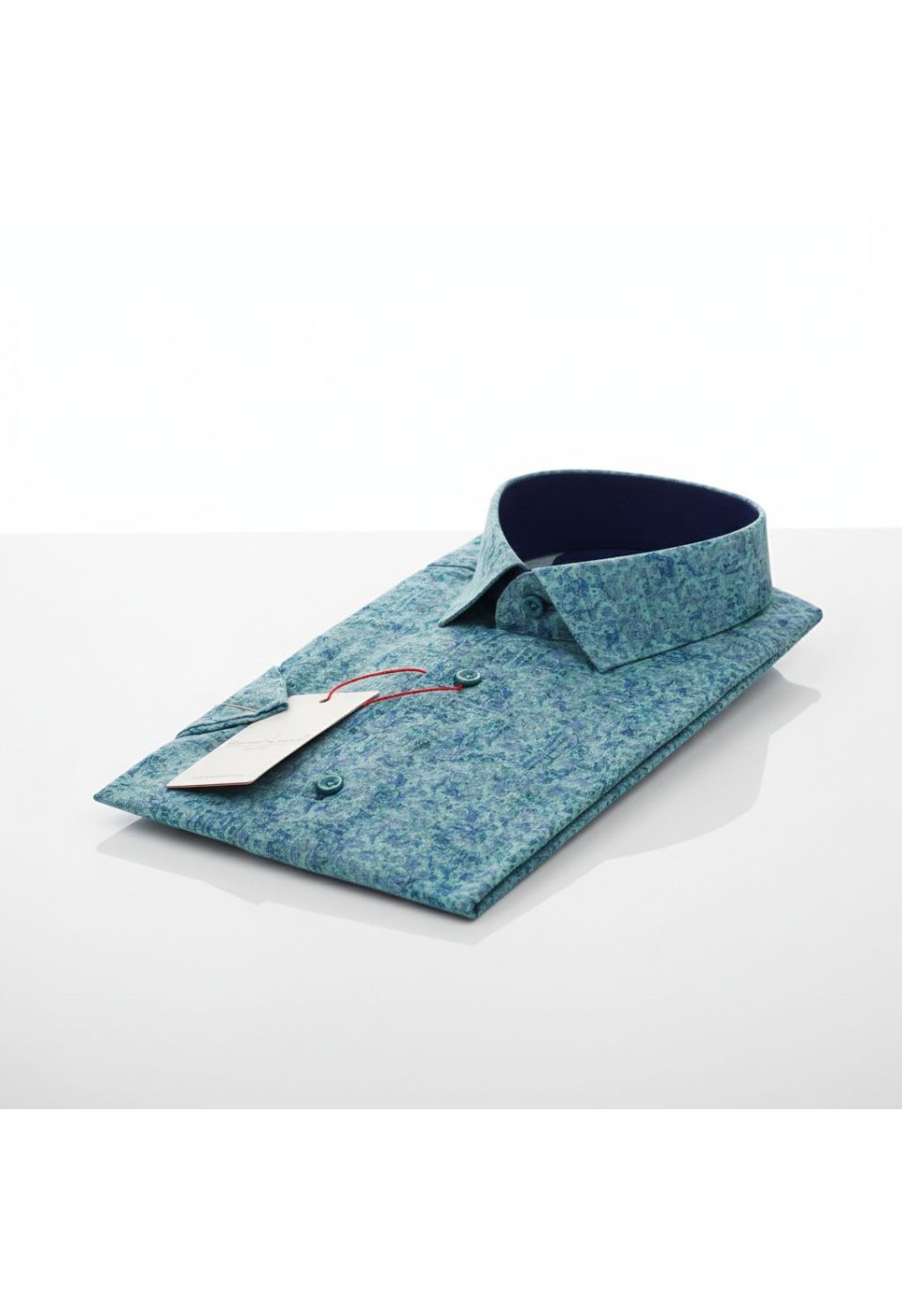 Slim Fit Kısa Kol Desenli Sıcak Baskı Erkek Gömlek 3GMK311716001 - Giovanni Fratelli