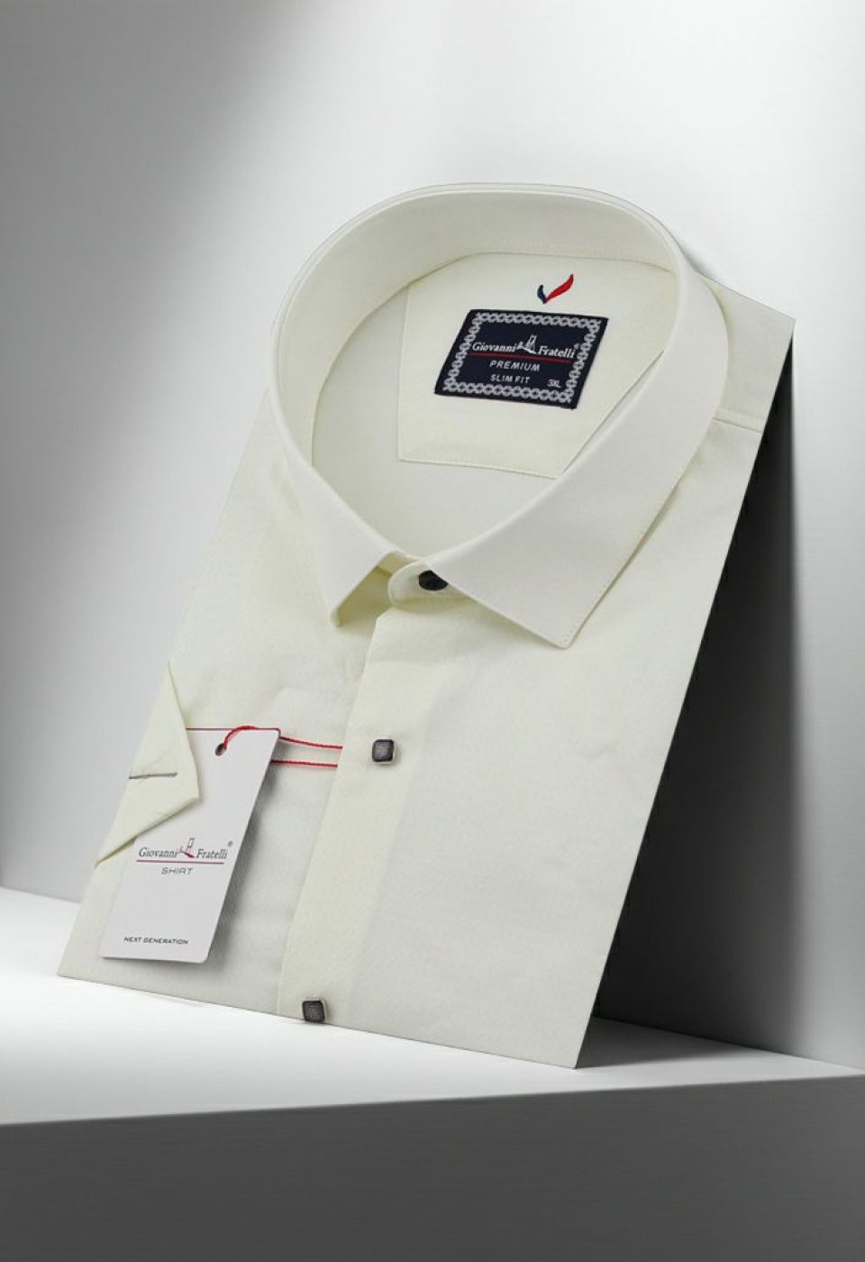 Büyük Beden Slim Fit Kısa Kol Desenli Erkek Gömlek 4GMK311727002 - Giovanni Fratelli
