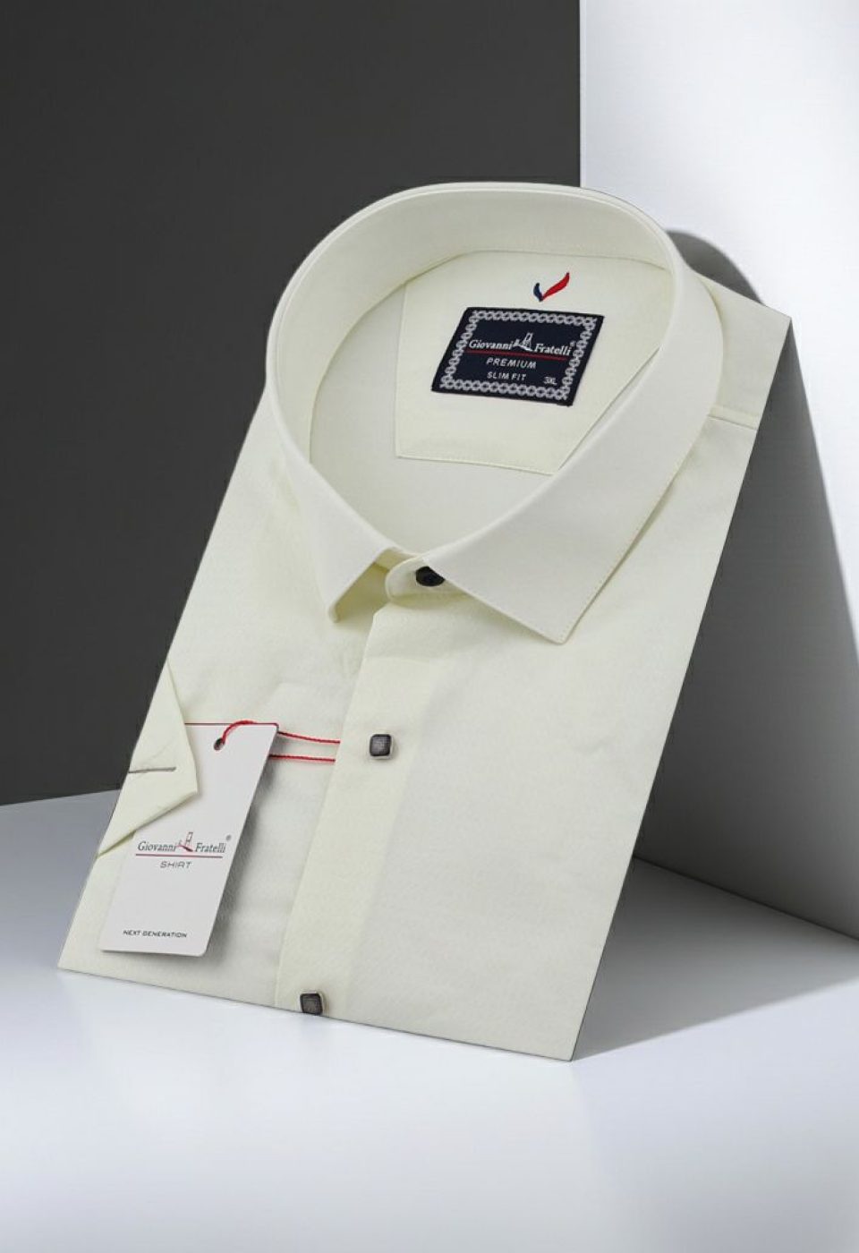Büyük Beden Slim Fit Kısa Kol Desenli Erkek Gömlek 4GMK311727002