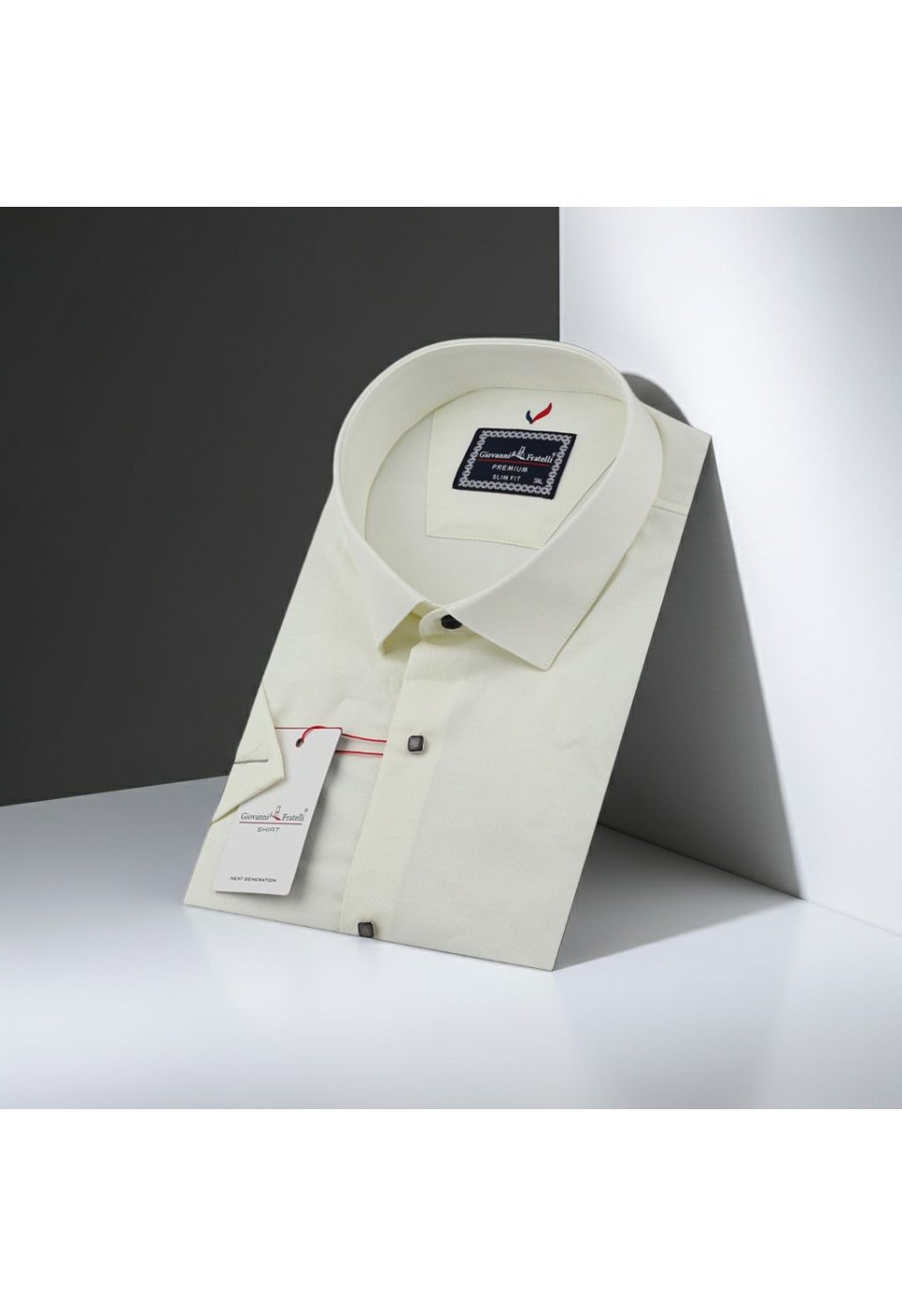 Büyük Beden Slim Fit Kısa Kol Desenli Erkek Gömlek 4GMK311727002 - Giovanni Fratelli