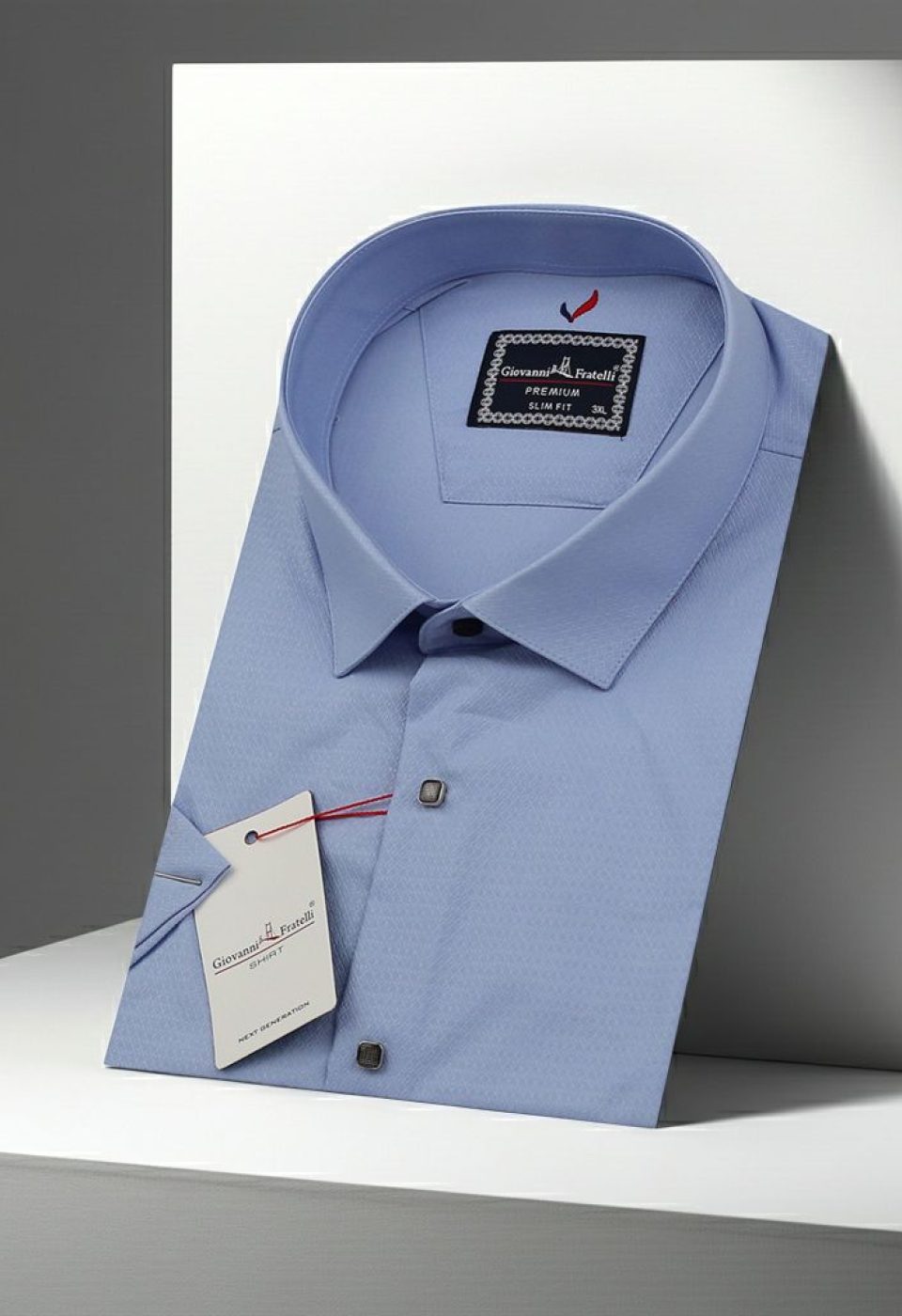Büyük Beden Slim Fit Kısa Kol Desenli Erkek Gömlek 4GMK311727003 Büyük Beden Slim Fit Kısa Kol Desenli Erkek Gömlek 4GMK311727003