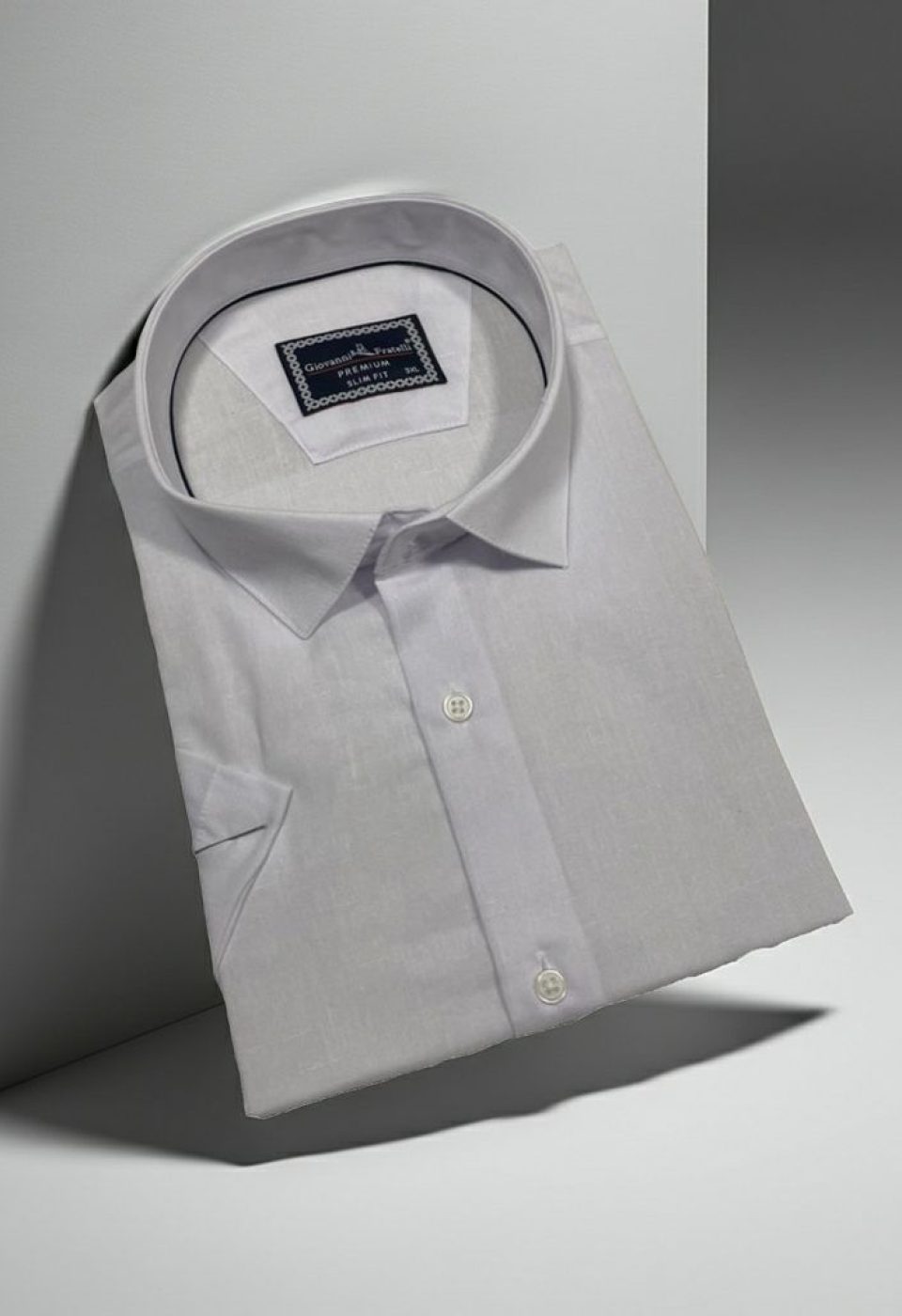 Büyük Beden Slim Fit Kısa Kol Desenli Erkek Gömlek 4GMK311740001 - Giovanni Fratelli