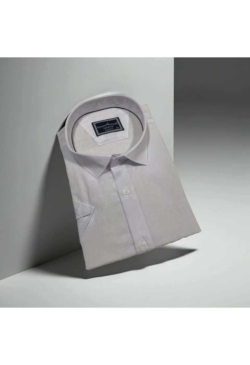 Büyük Beden Slim Fit Kısa Kol Desenli Erkek Gömlek 4GMK311740001 - Giovanni Fratelli