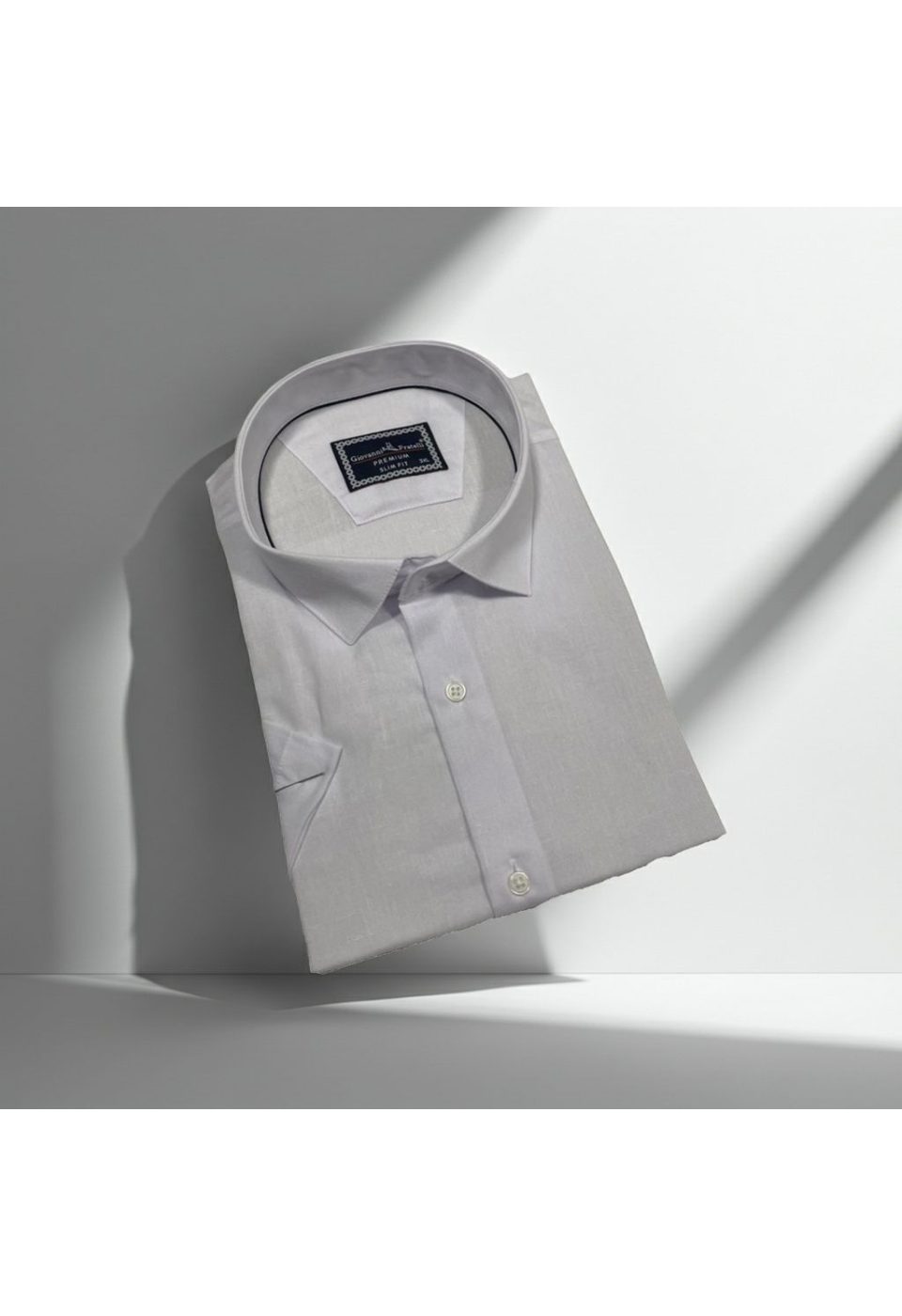 Büyük Beden Slim Fit Kısa Kol Desenli Erkek Gömlek 4GMK311740001 - Giovanni Fratelli
