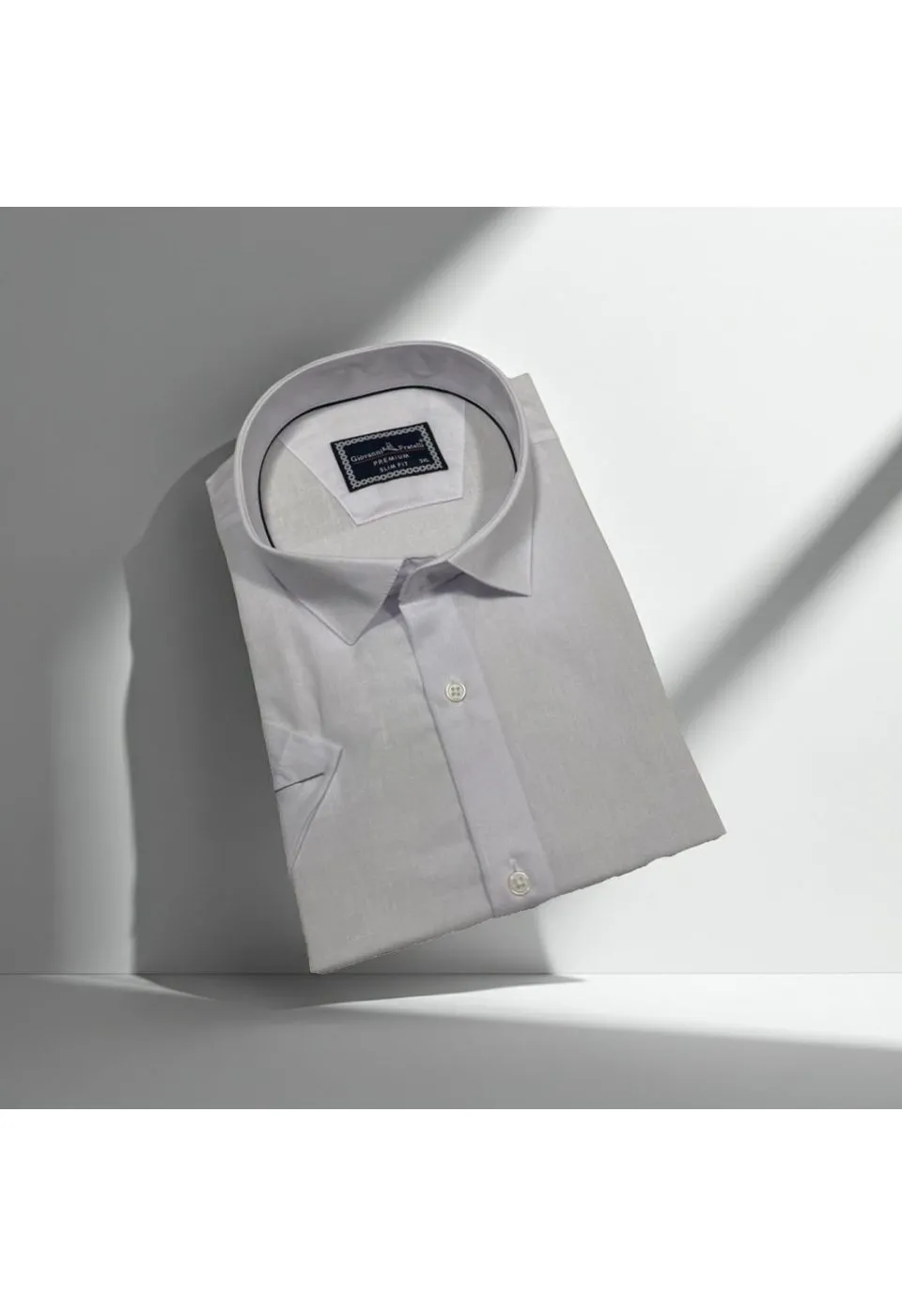Büyük Beden Slim Fit Kısa Kol Desenli Erkek Gömlek 4GMK311740001 - Giovanni Fratelli