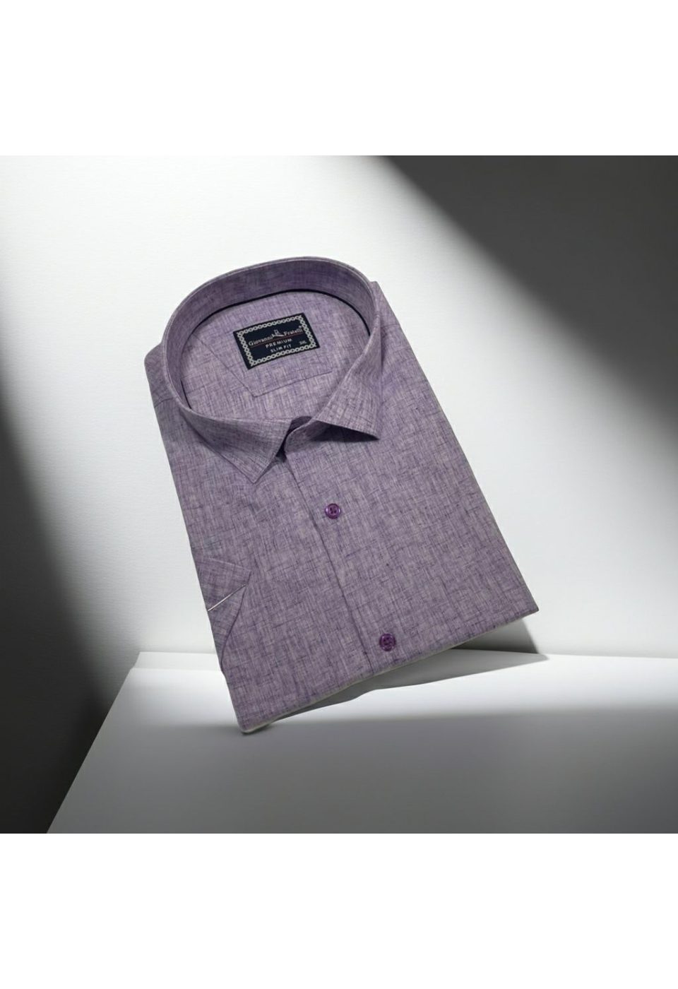 Büyük Beden Slim Fit Kısa Kol Desenli Erkek Gömlek 4GMK311740004 - Giovanni Fratelli