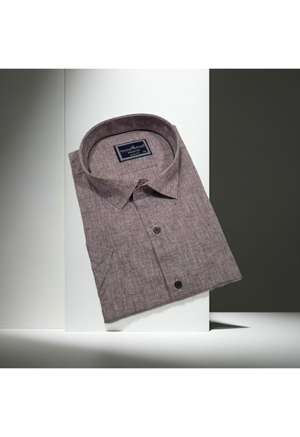 Büyük Beden Slim Fit Kısa Kol Desenli Erkek Gömlek 4GMK311740006 - Giovanni Fratelli