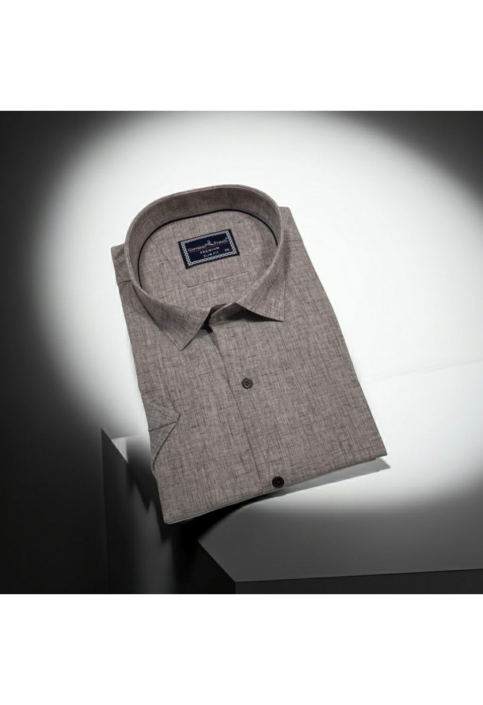 Büyük Beden Slim Fit Kısa Kol Desenli Erkek Gömlek 4GMK311740010 - Giovanni Fratelli