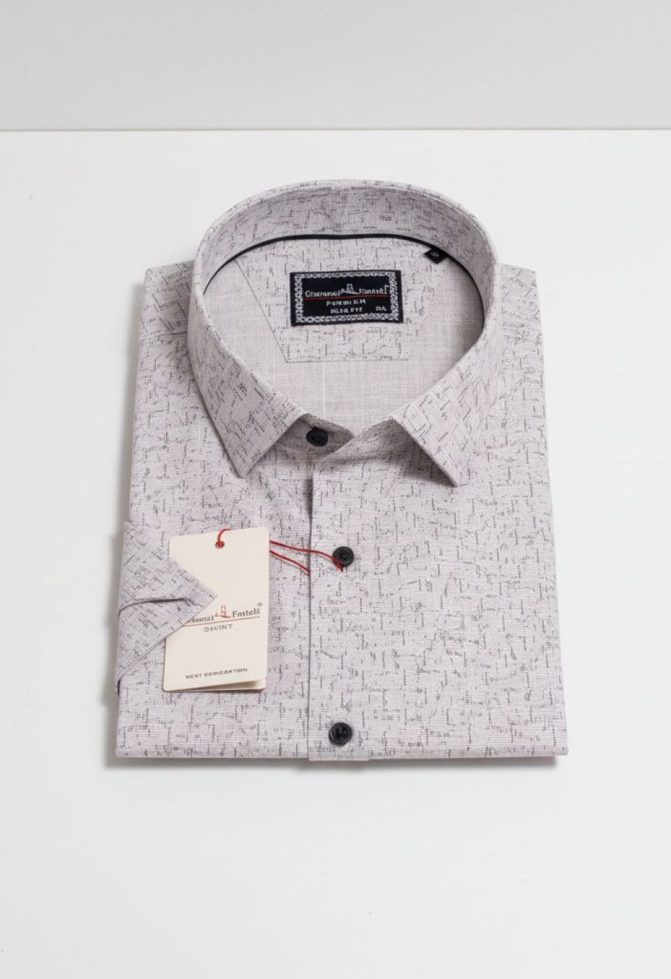 Büyük Beden Slim Fit Kısa Kol Desenli Erkek Gömlek 4GMK311741003 Büyük Beden Slim Fit Kısa Kol Desenli Erkek Gömlek 4GMK311741003