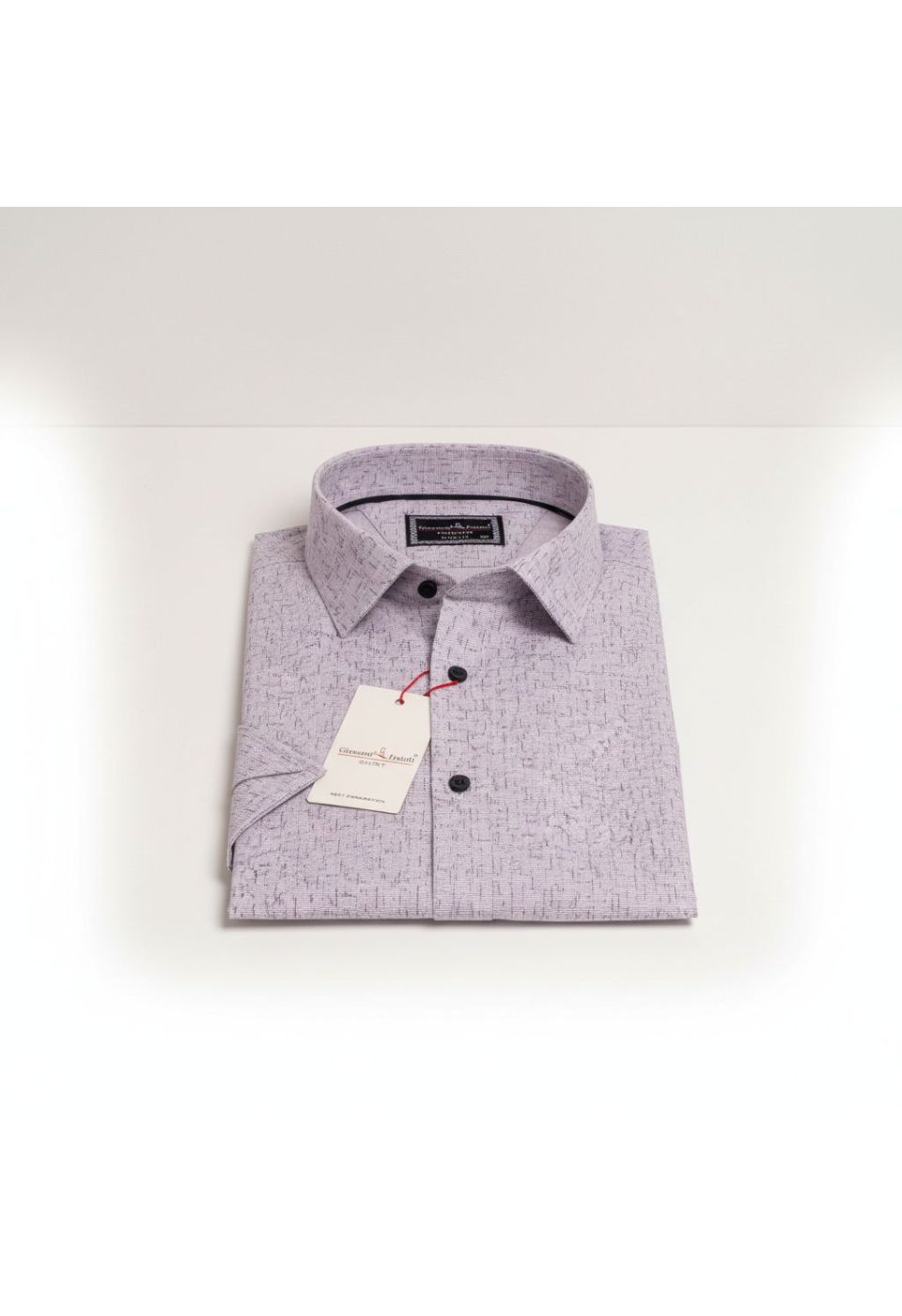 Büyük Beden Slim Fit Kısa Kol Desenli Erkek Gömlek 4GMK311741004 - Giovanni Fratelli