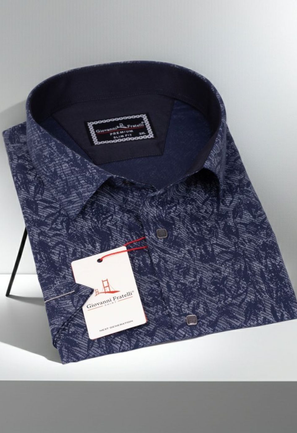 Büyük Beden Slim Fit Kısa Kol Desenli Erkek Gömlek 4GMK311743002 Büyük Beden Slim Fit Kısa Kol Desenli Erkek Gömlek 4GMK311743002