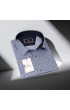 Büyük Beden Slim Fit Kısa Kol Desenli Erkek Gömlek 4GMK311744002