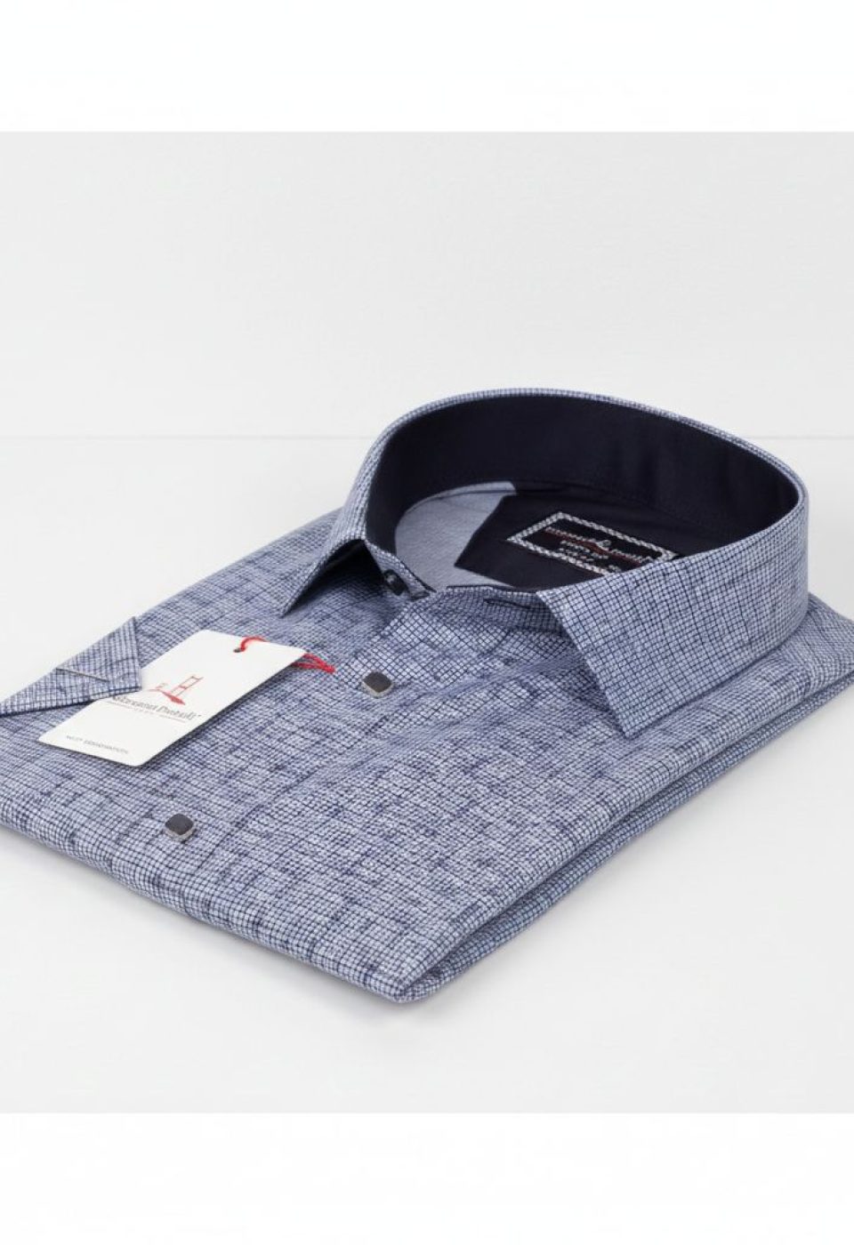Büyük Beden Slim Fit Kısa Kol Desenli Erkek Gömlek 4GMK311744002 - Giovanni Fratelli