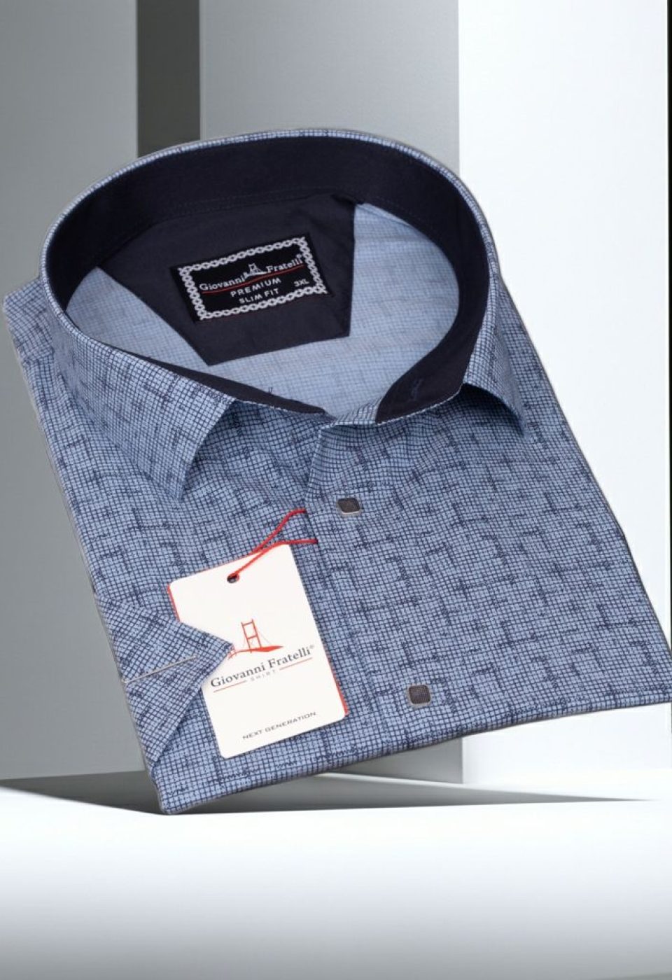 Büyük Beden Slim Fit Kısa Kol Desenli Erkek Gömlek 4GMK311744003 Büyük Beden Slim Fit Kısa Kol Desenli Erkek Gömlek 4GMK311744003